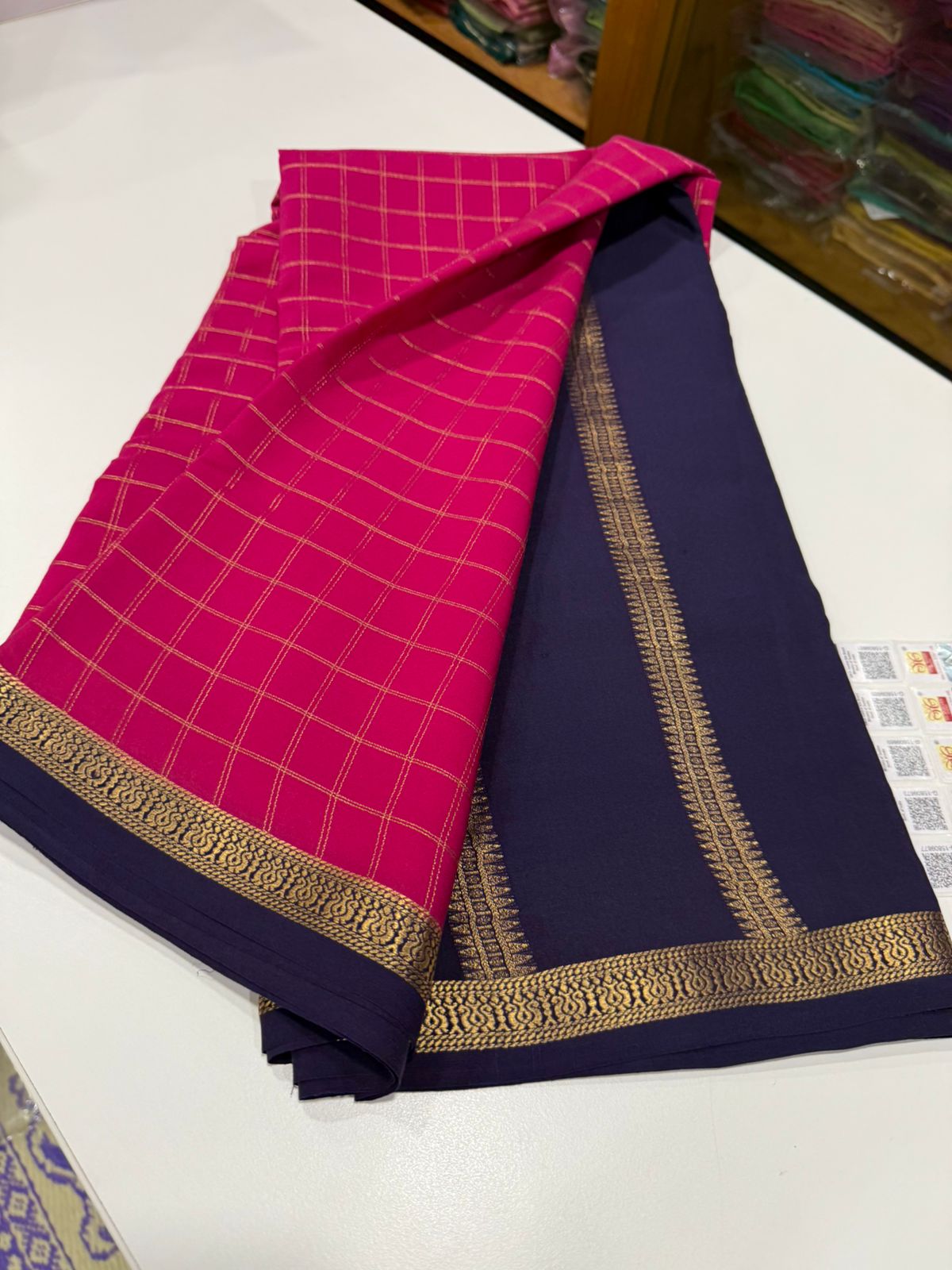 Pure zari Mysore silk saree