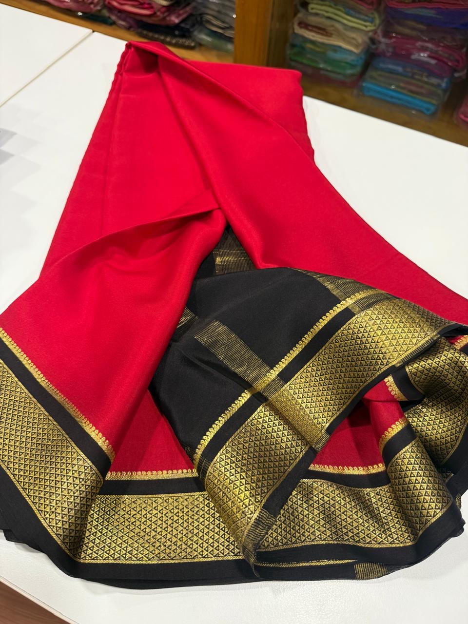 Mysore silk sarees with elegant color combinations