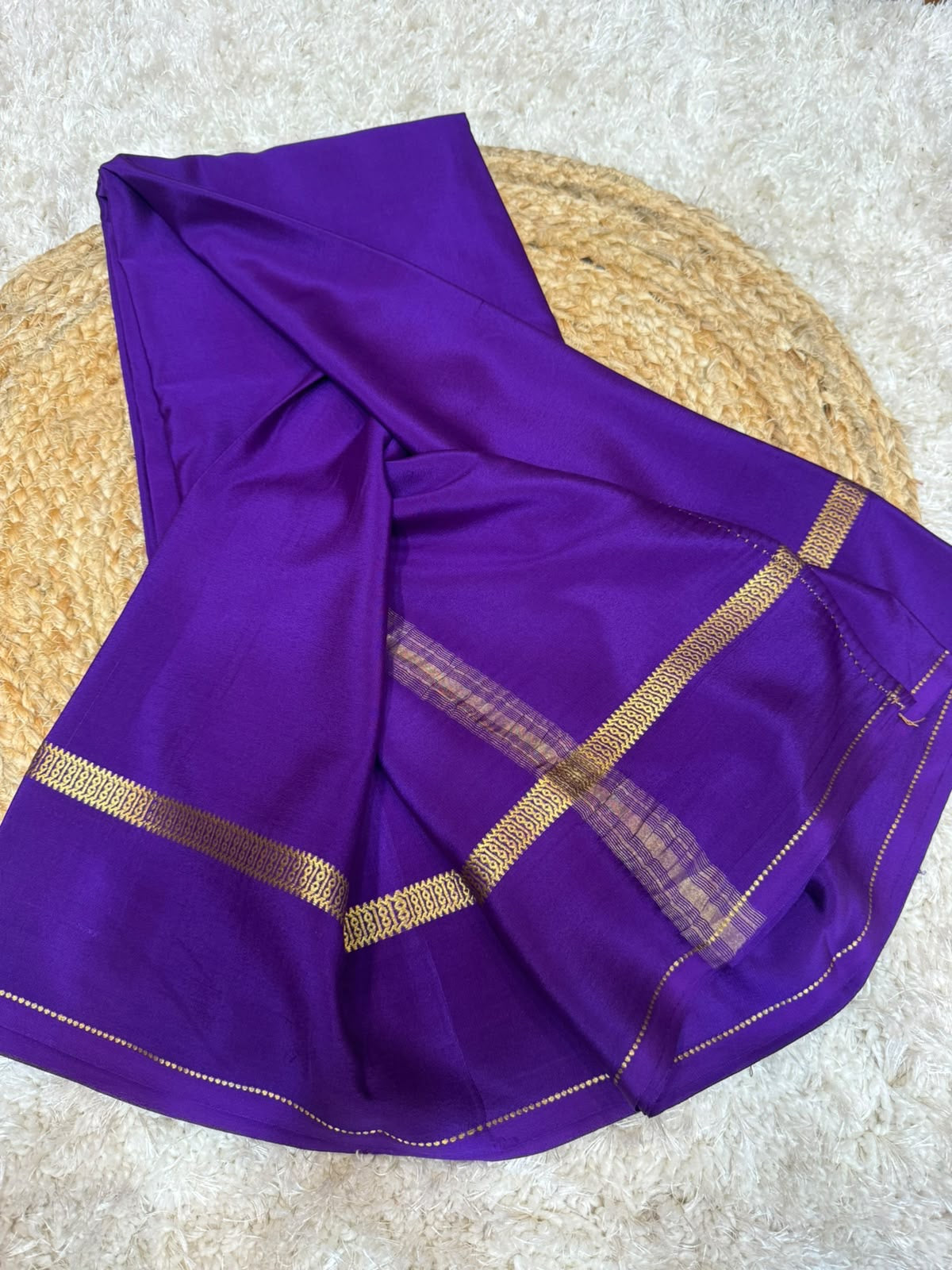 Mysore silk sarees self pattern
