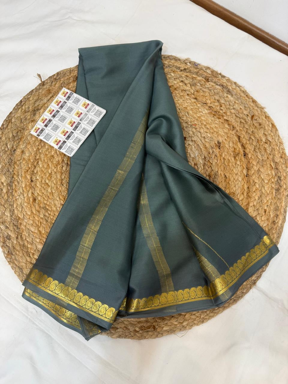 Mysore silk sarees light weight pattern