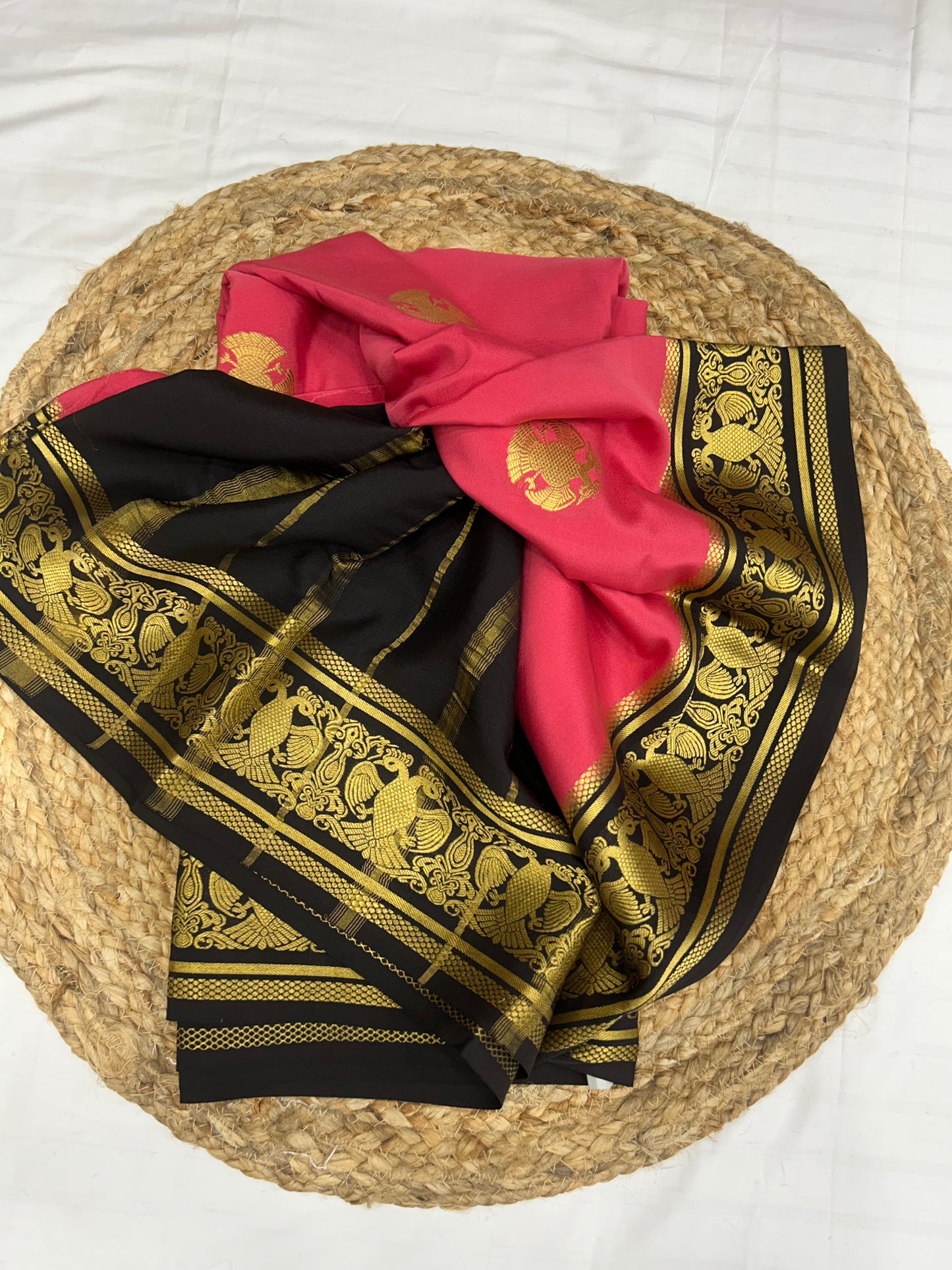 Contrast butta Mysore silk