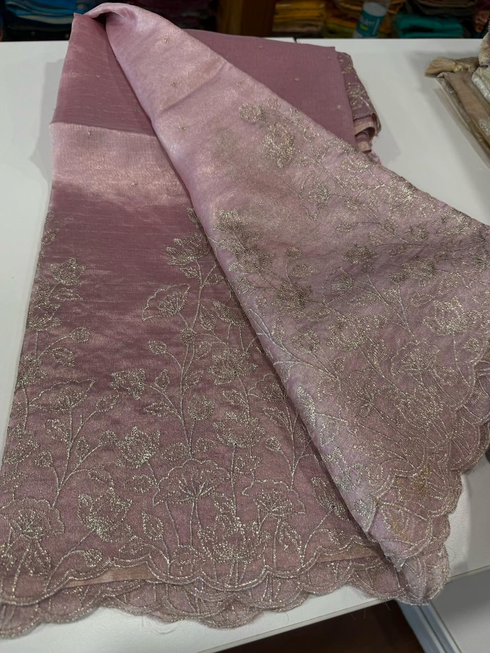 Pure tissue organza sarees