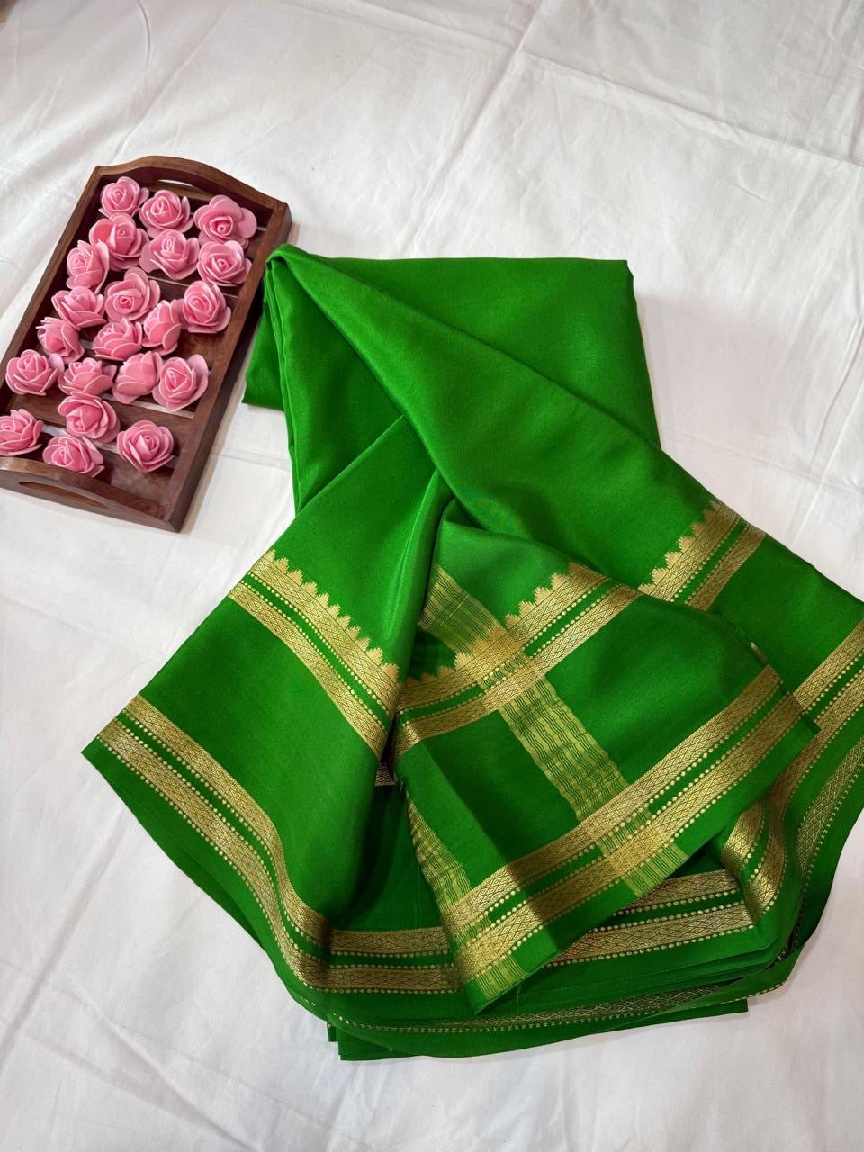 Mysore silk sarees self pattern