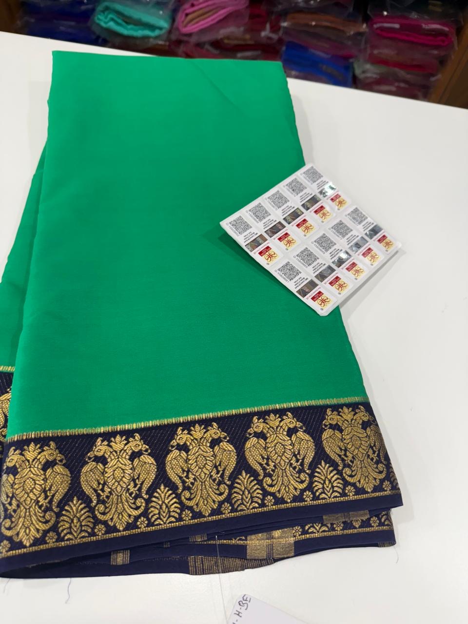 ❤️Traditional border in gold lace Zari Mysore silk sarees ❤️