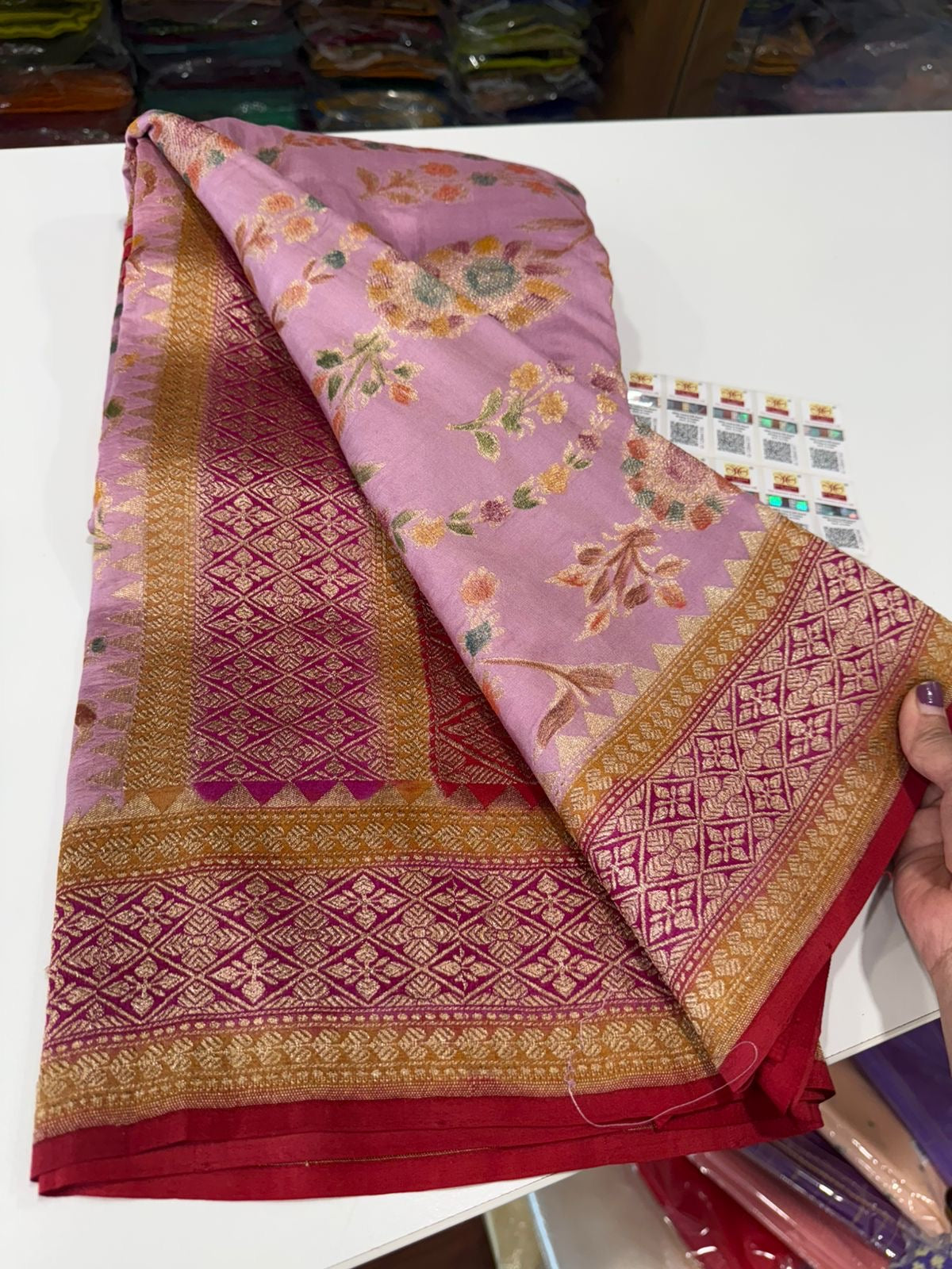 Pure Banarasi moonga silk sarees