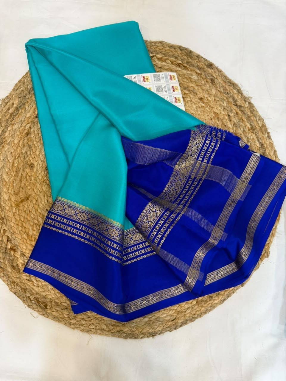 Mysore silk sarees contrast pattern