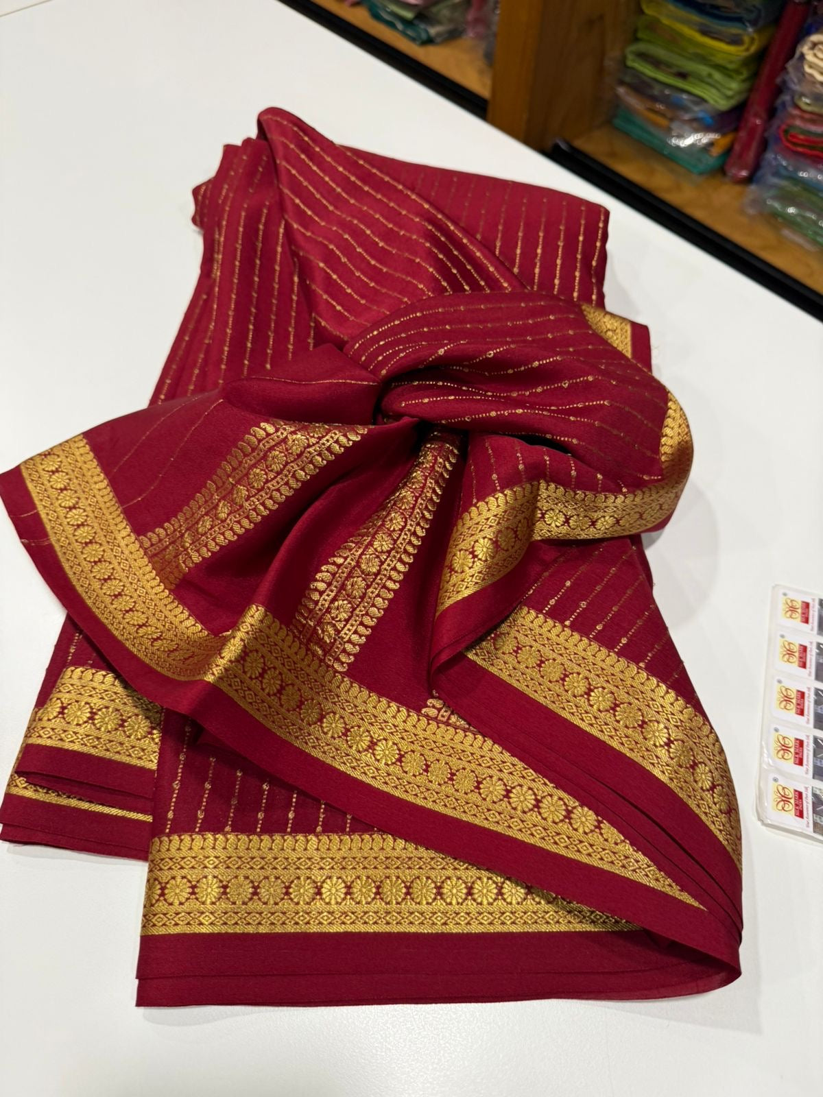Mysore silk saree self pattern