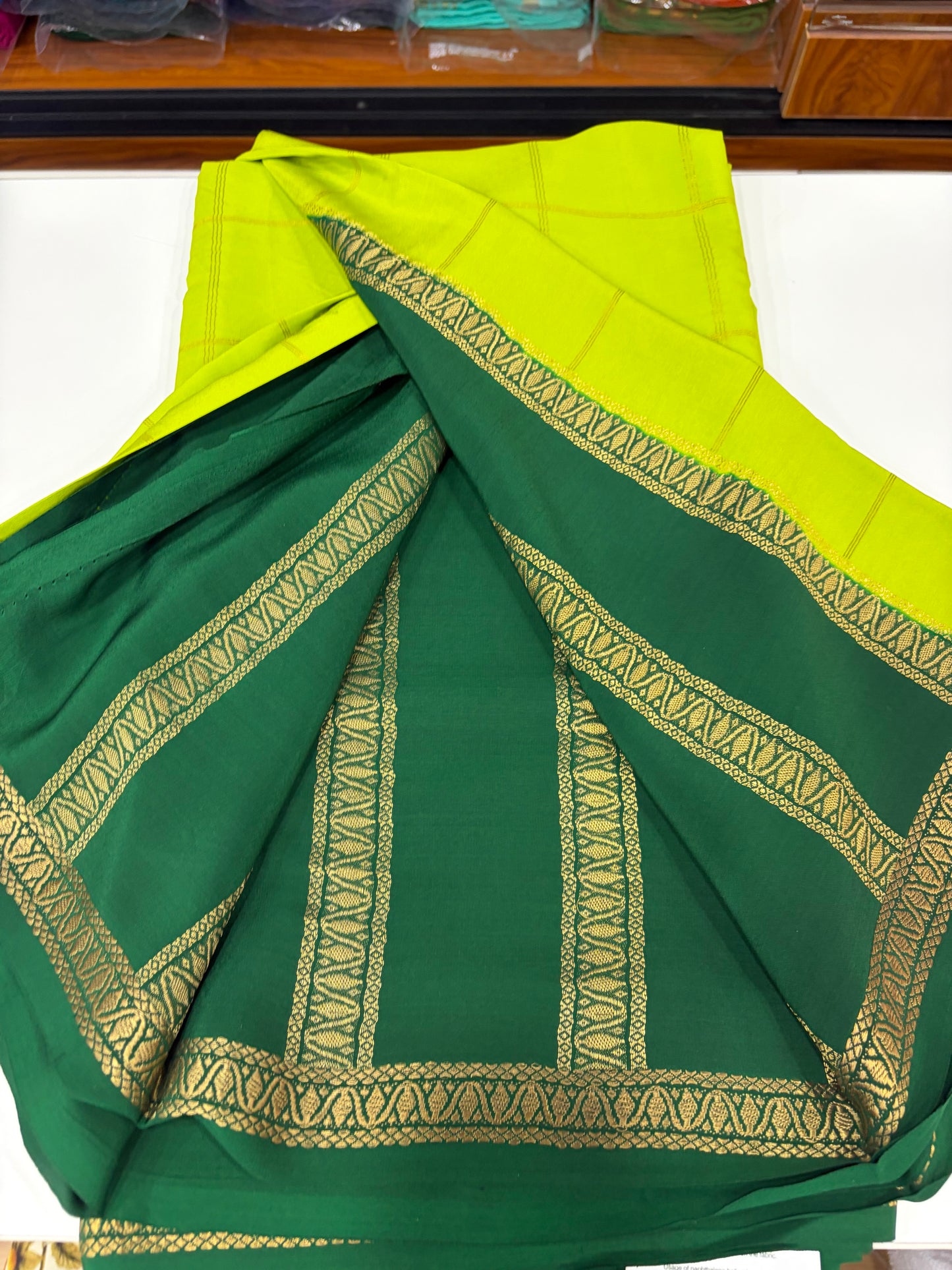Pure Zari Checks Contrast