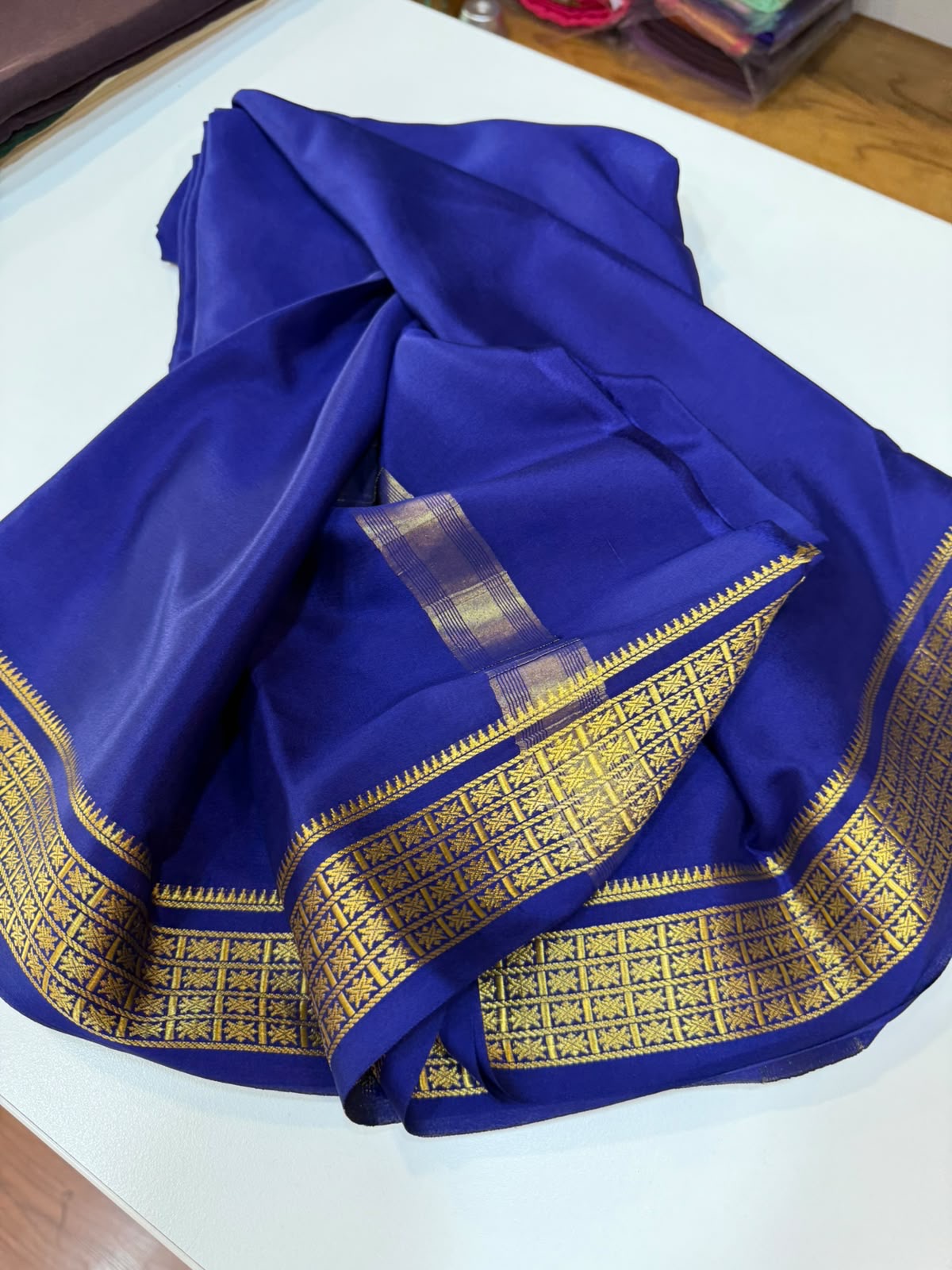 Mysore silk sarees self pattern