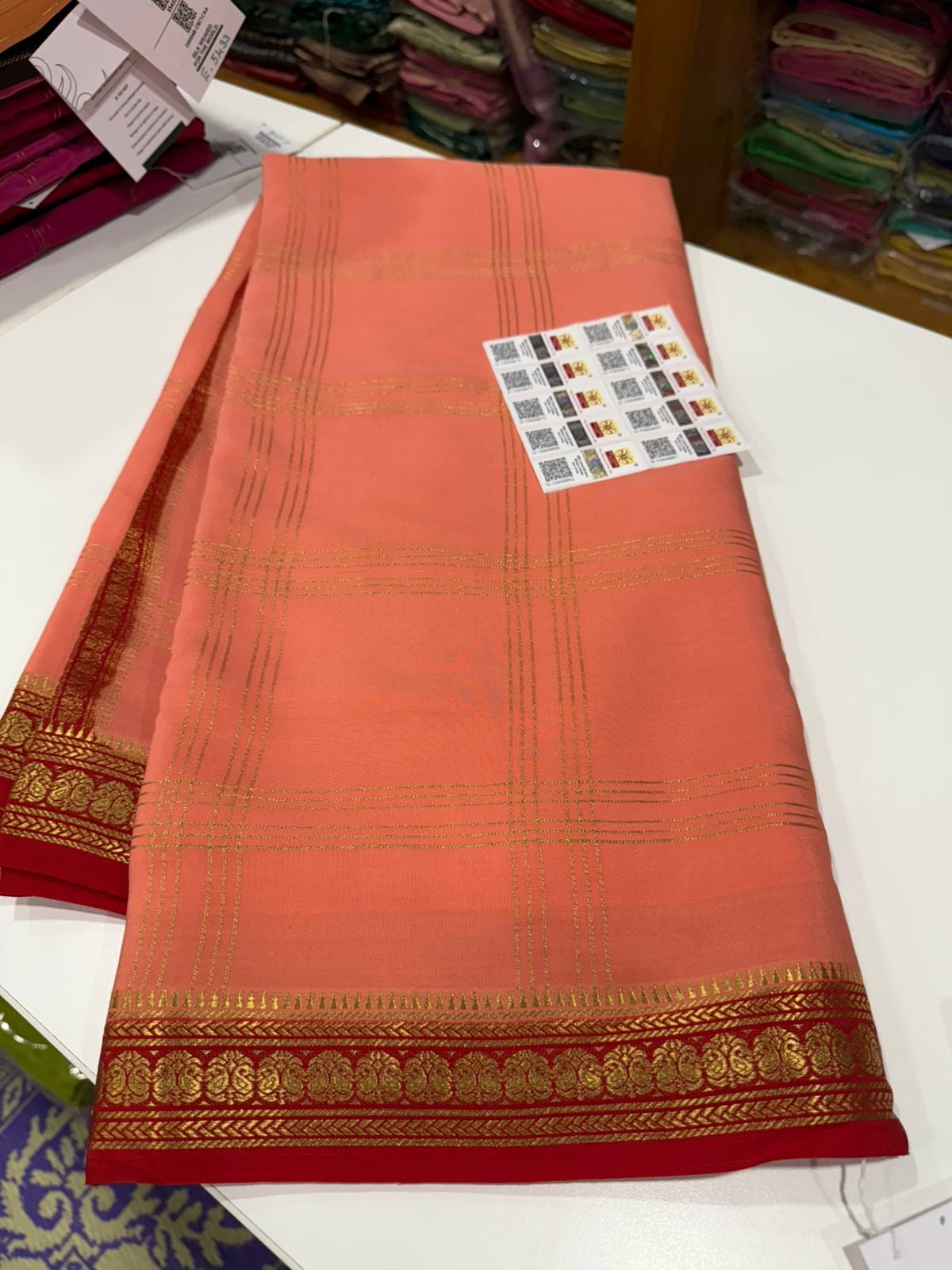 Pure Zari Mysore silk saree