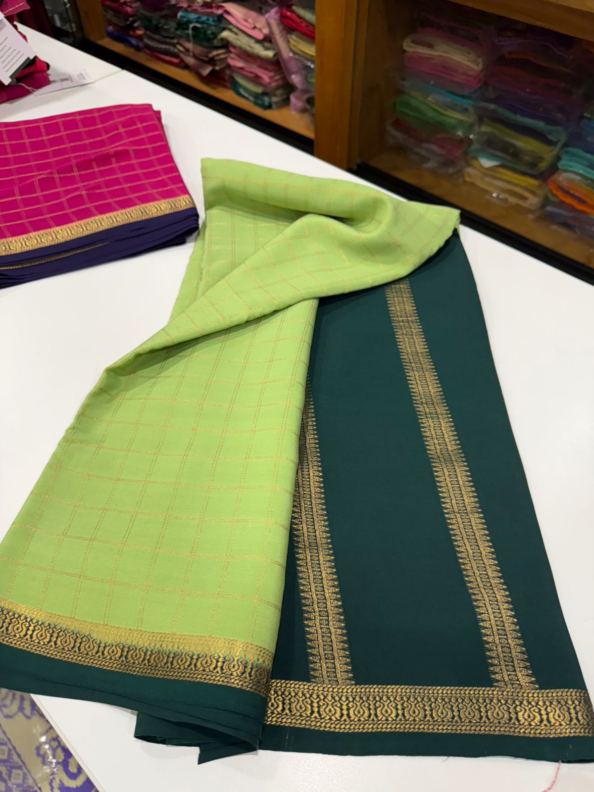 Pure Zari Mysore silk saree