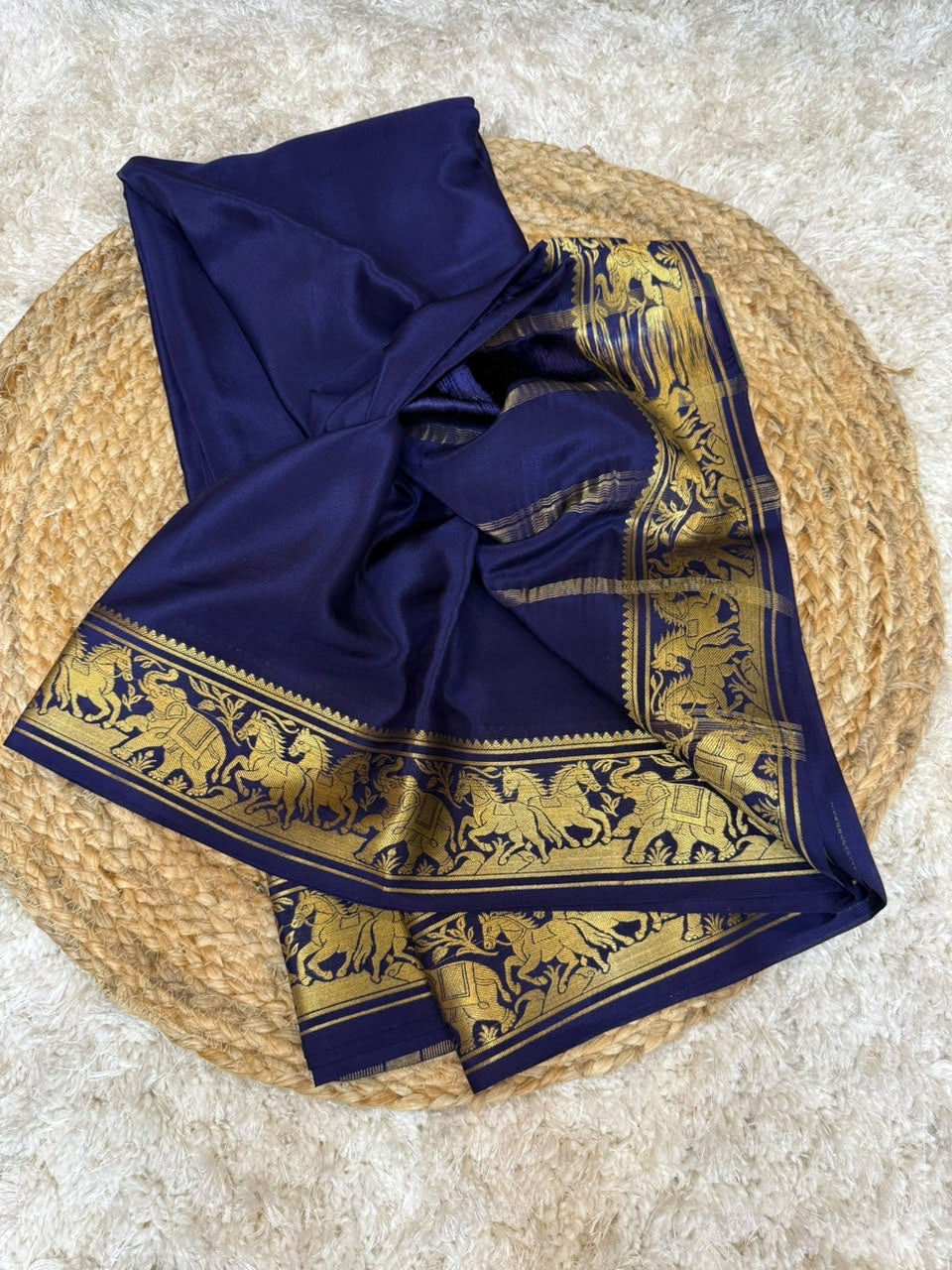 Mysore silk sarees self pattern