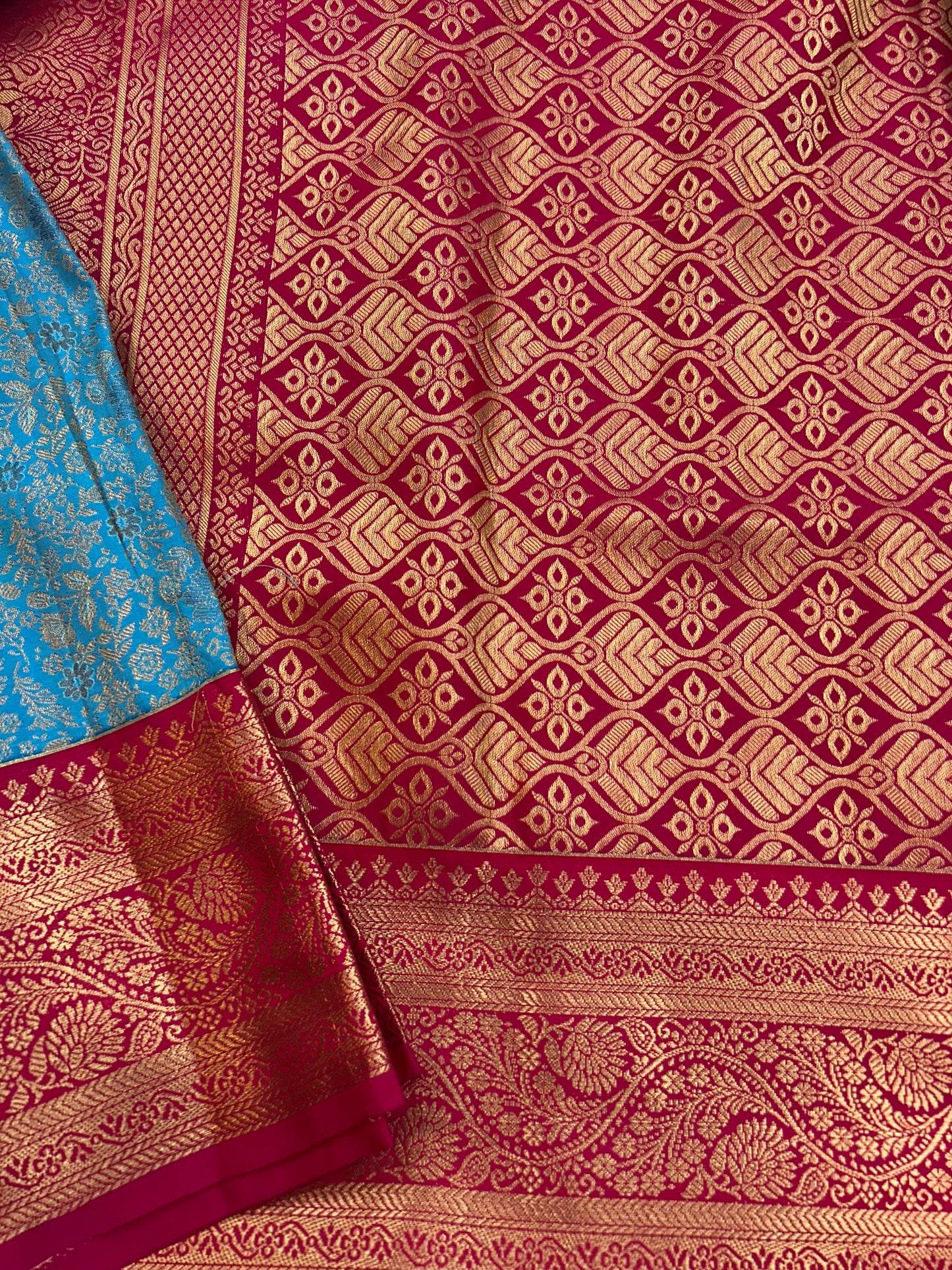 Semi silk floral butta Saree