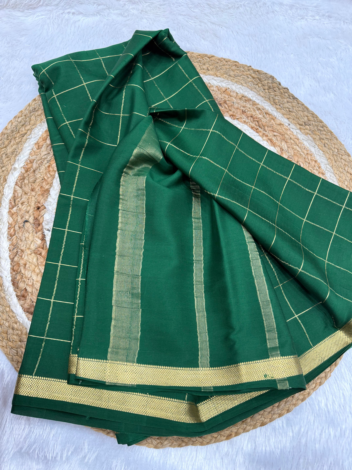 Mysore silk self checks