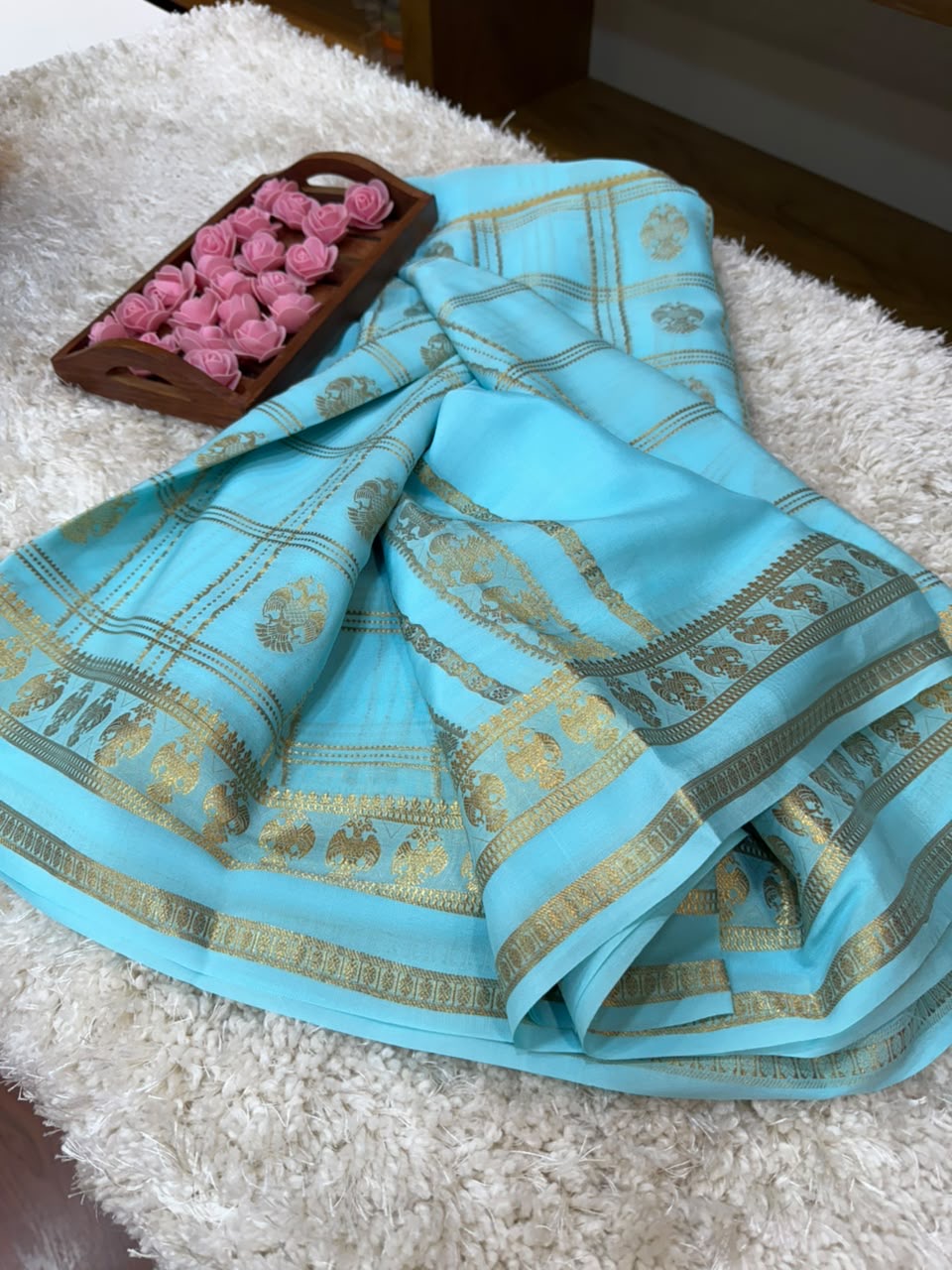 Mysore silk sarees self pattern