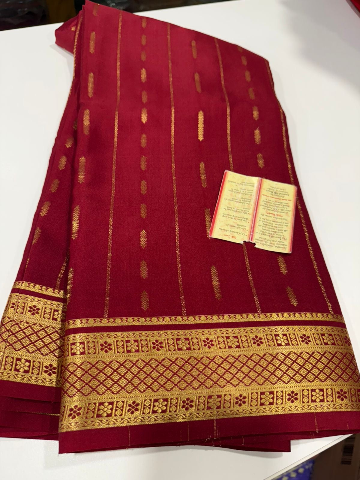 ๐All over saree zari consumption with beautiful color combination ๐