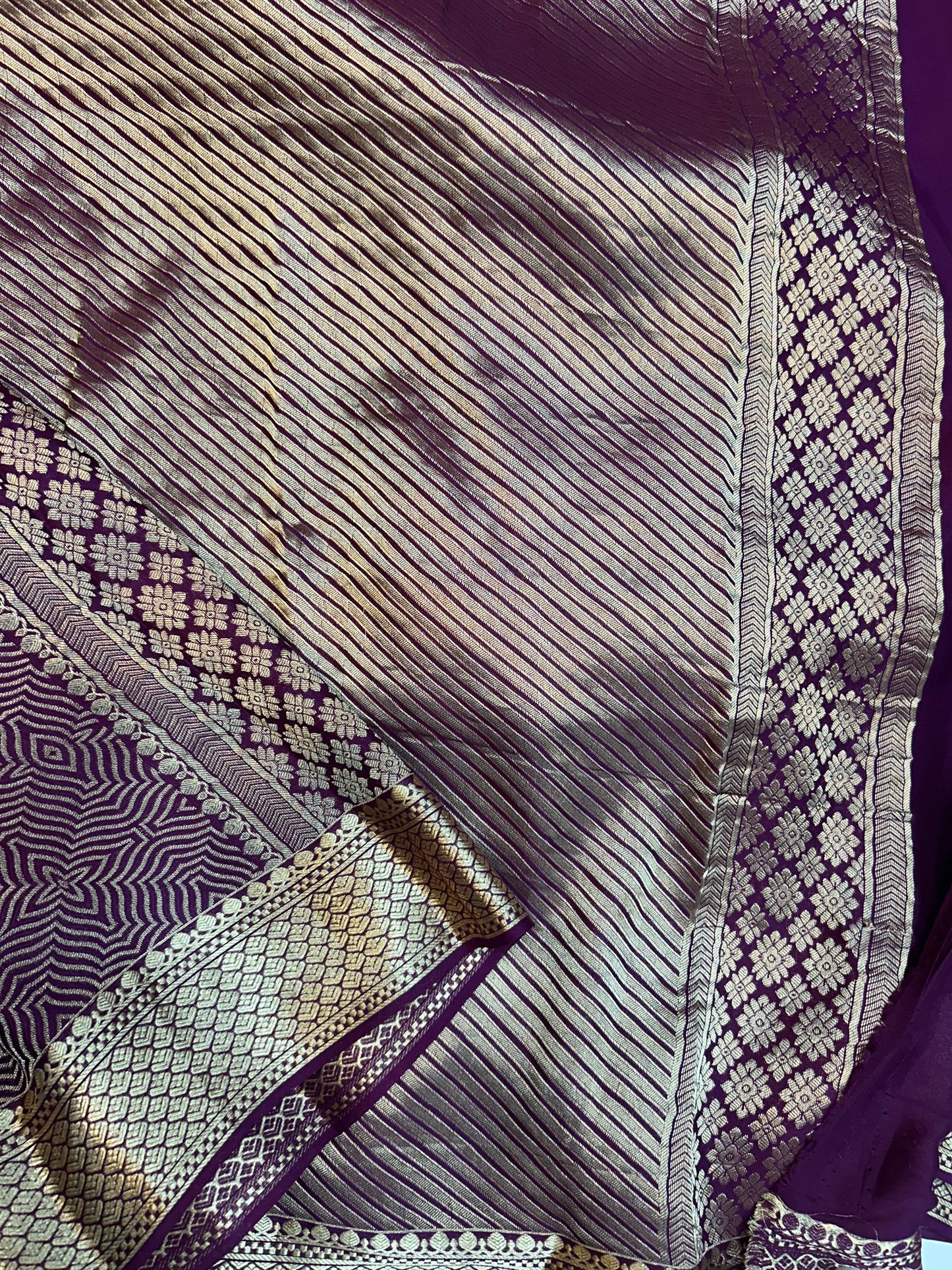 Brocade Mysore silk