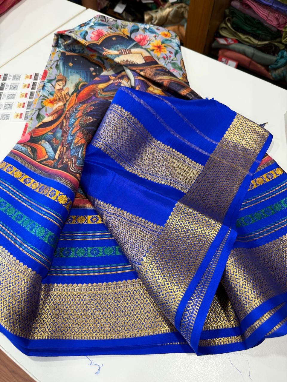 😍Digital print mysore silk sarees 😍