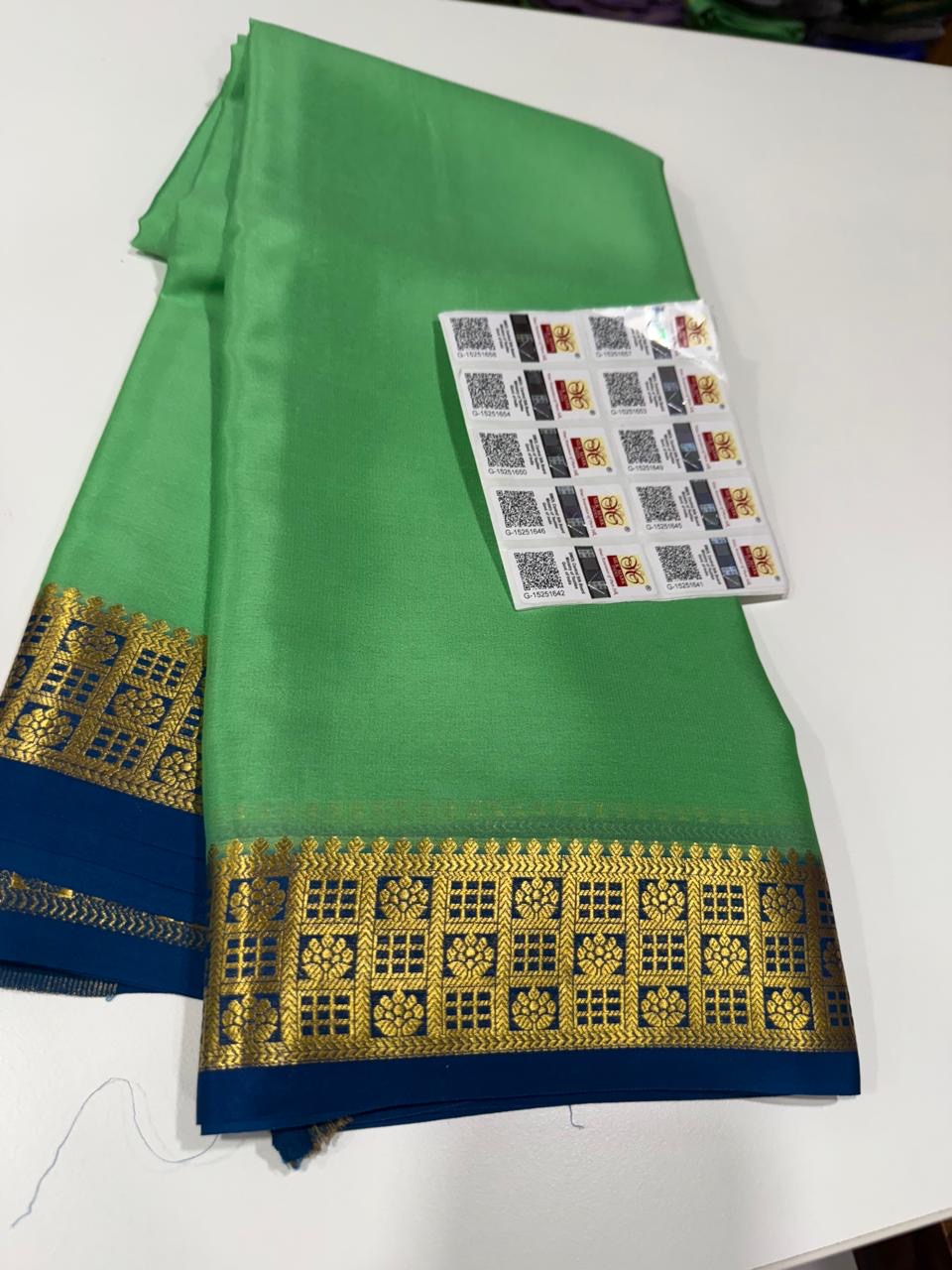 Mysore silk sarees light weight pattern