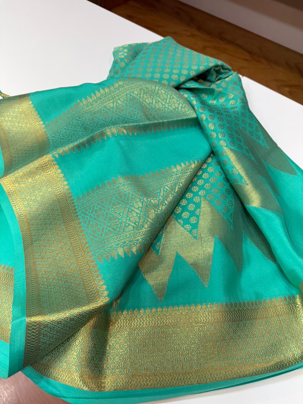 Mysore silk sarees self Butta pattern