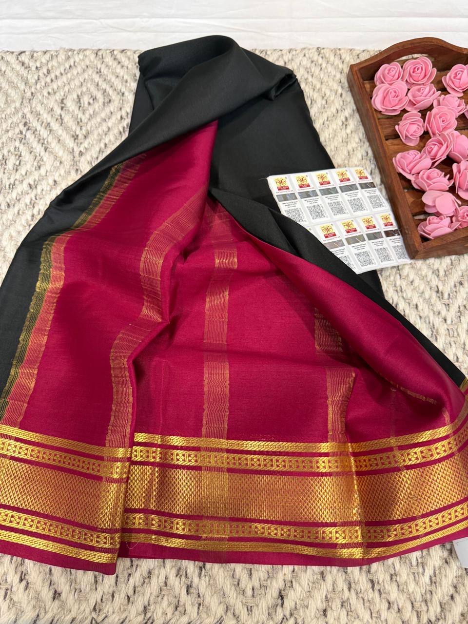Mysore silk sarees light weight pattern