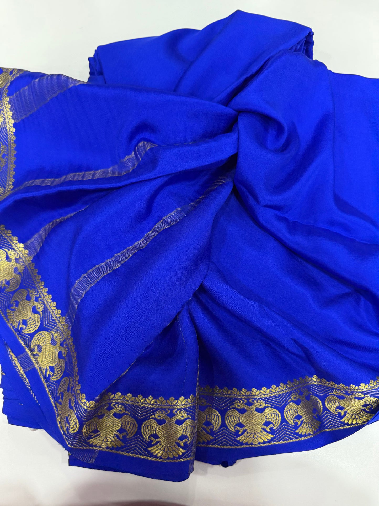 Gandaberunda Self Mysore Silk