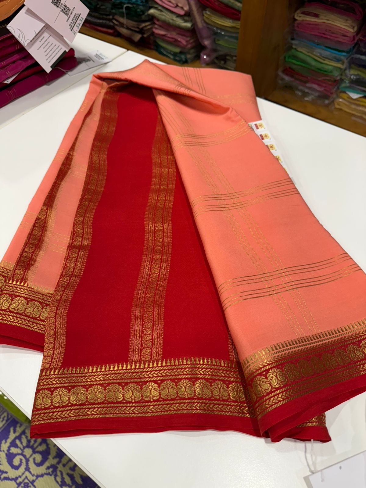 Pure Zari Mysore silk saree