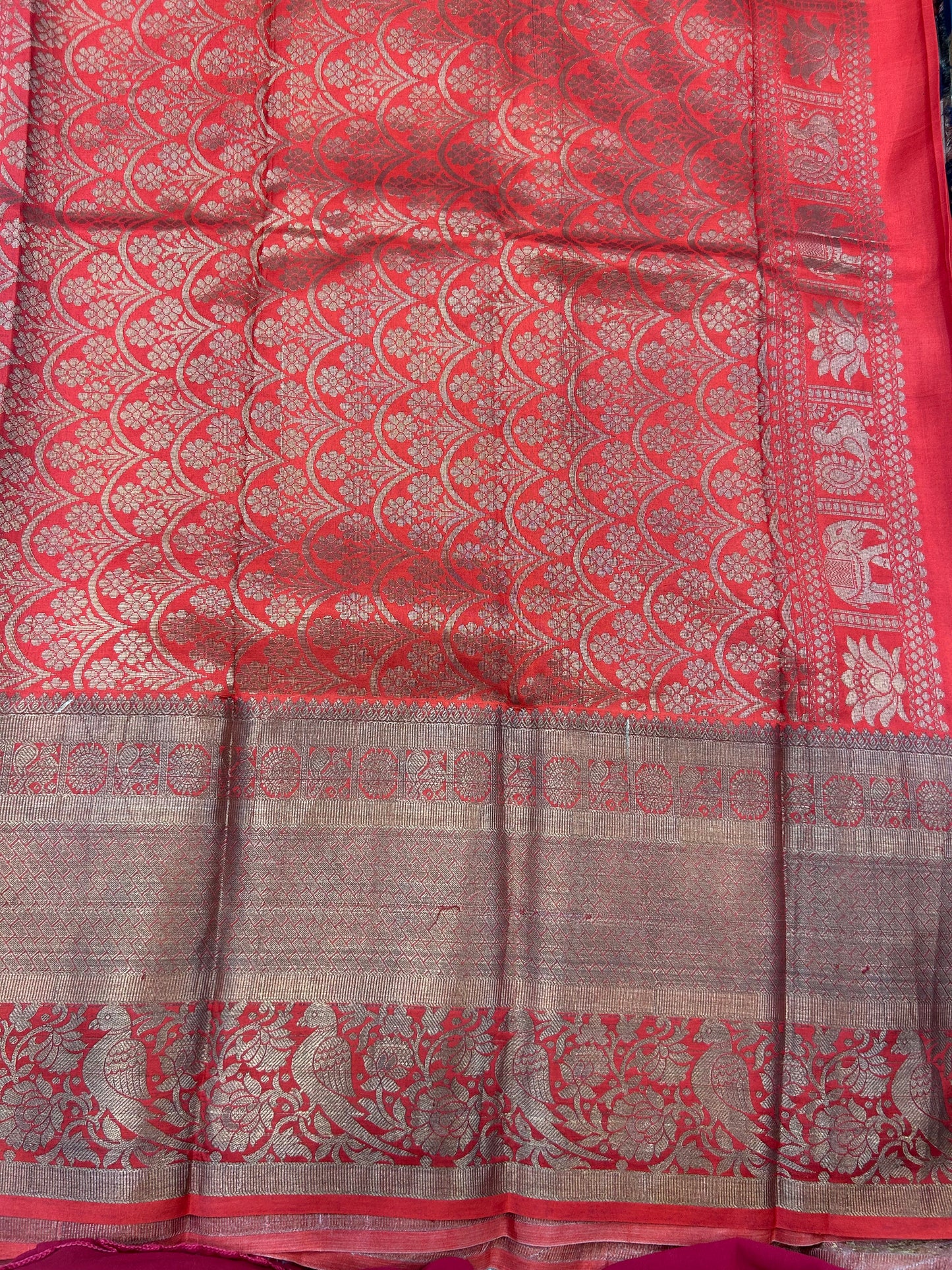 Printed Mysore silk