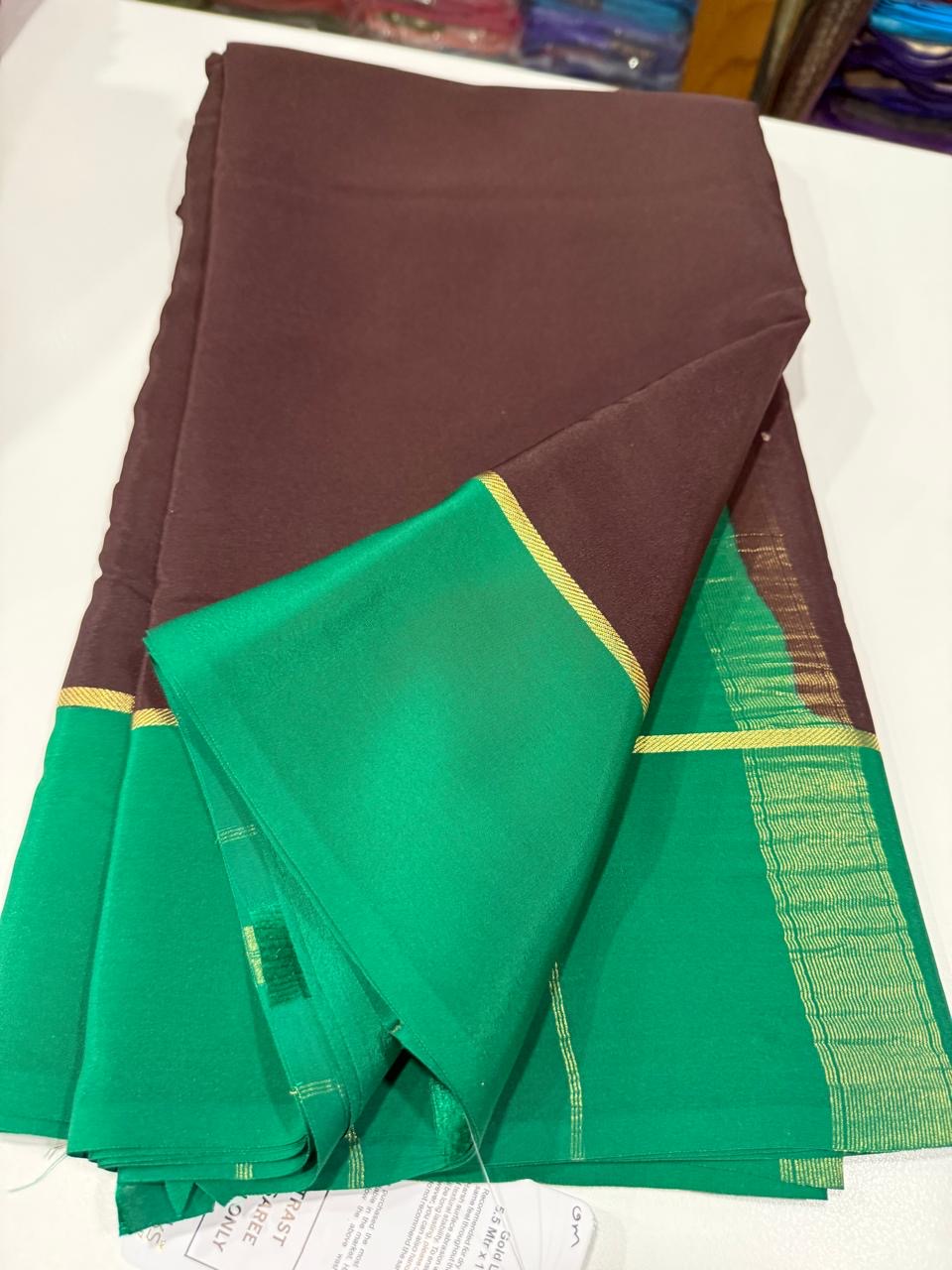 Pure Zari Mysore silk saree