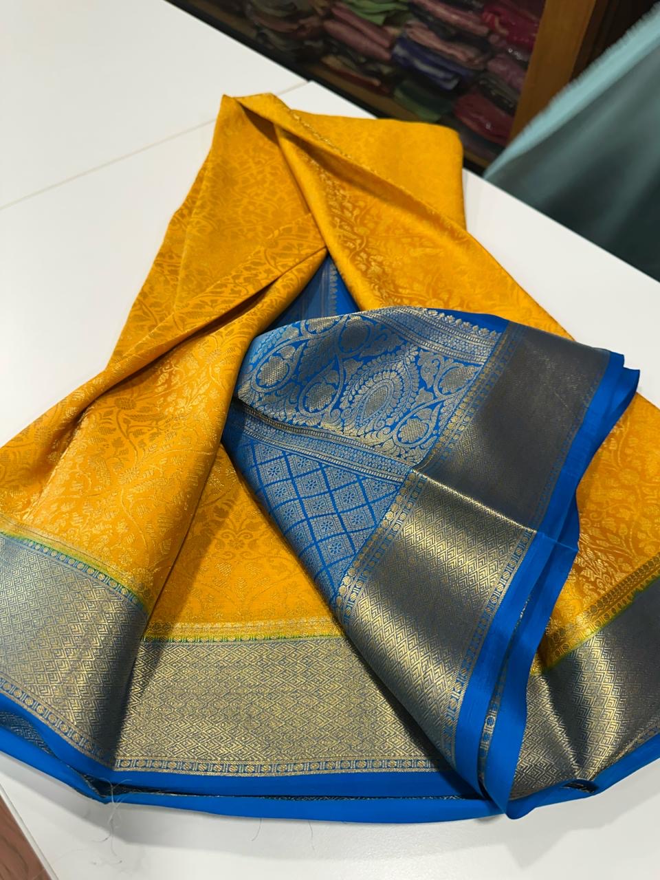 Brocade Mysore silk saree