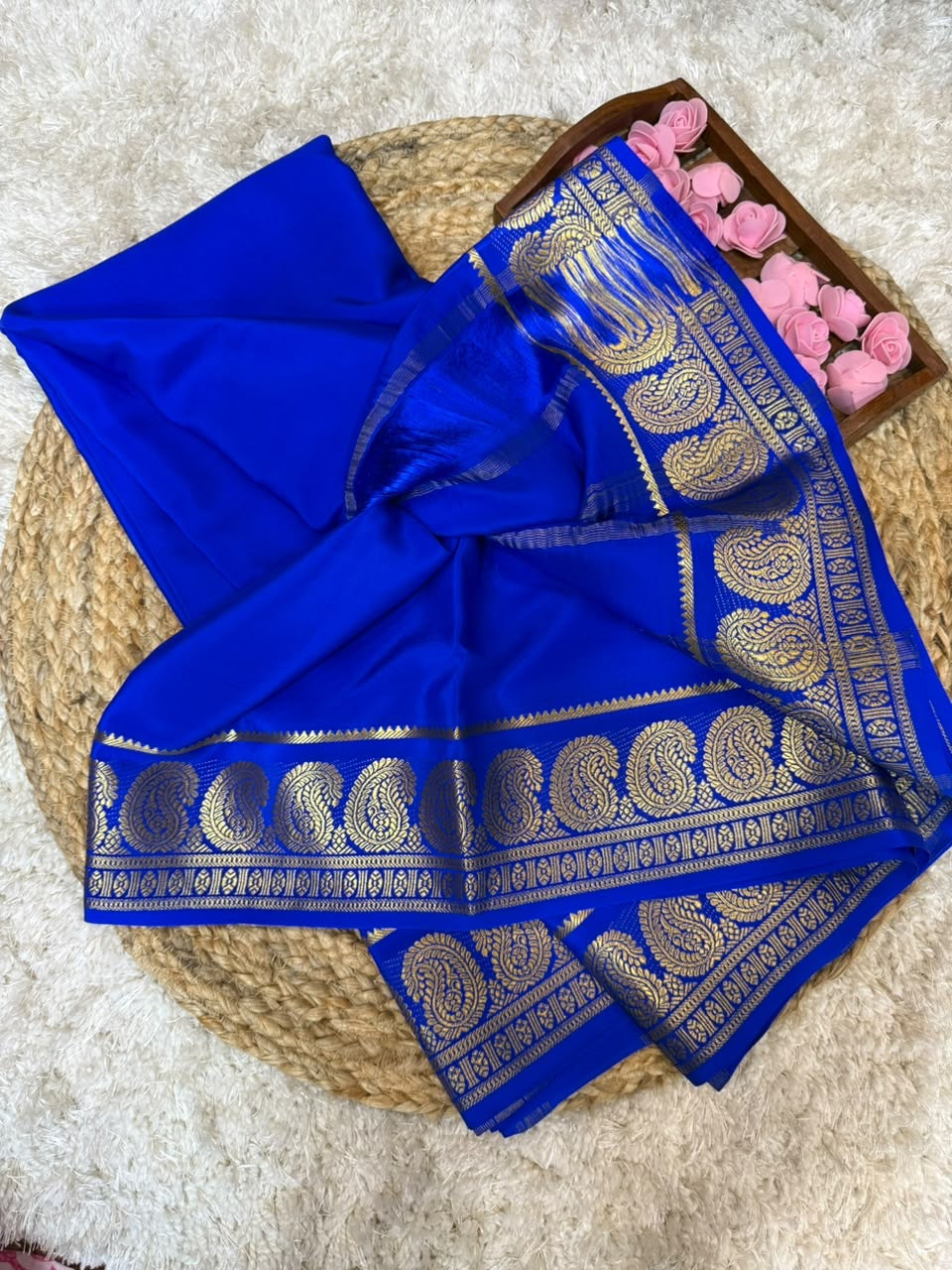 Mysore silk sarees self pattern