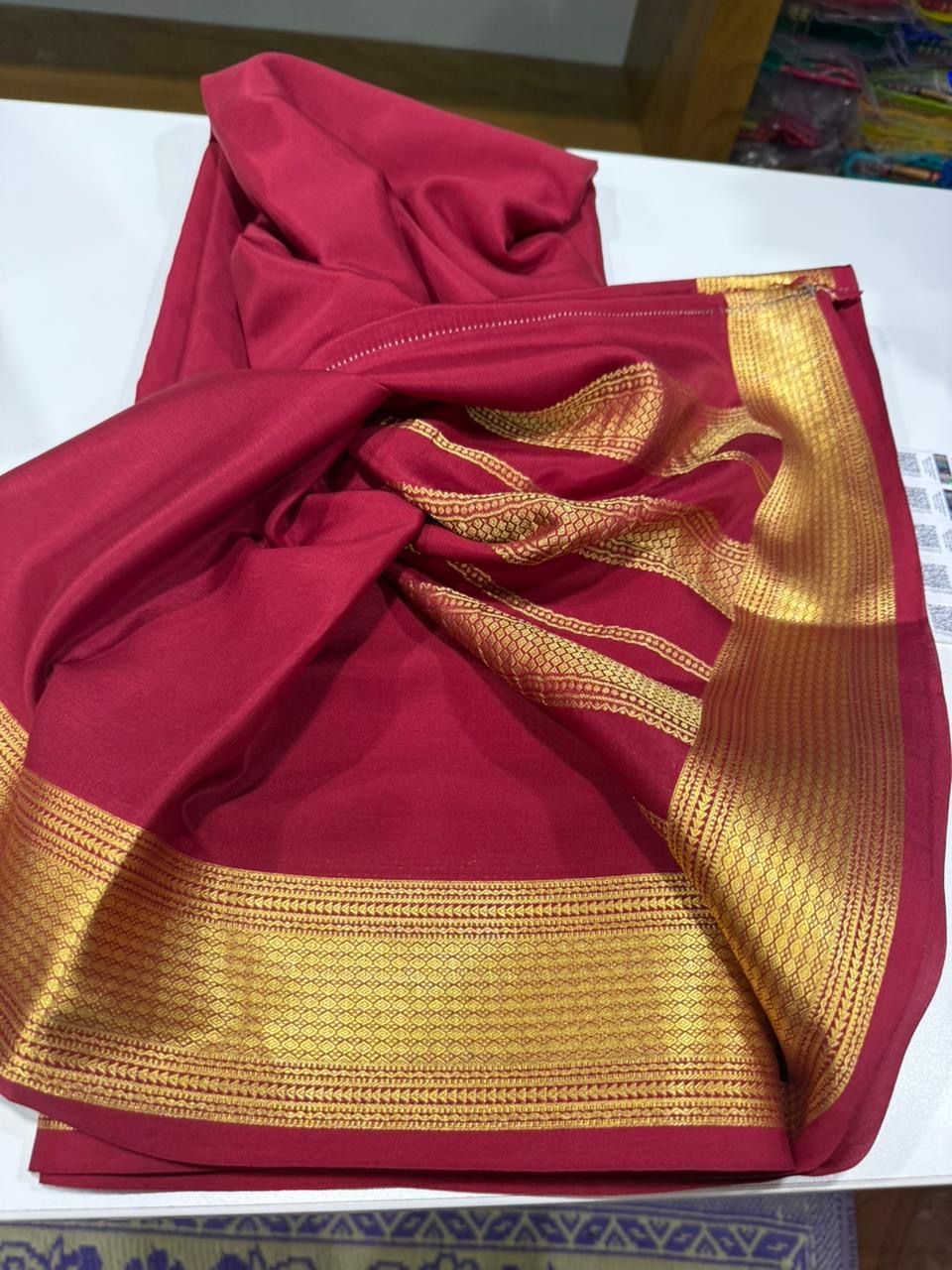 Self Pattern with rich pallu with beautiful border
