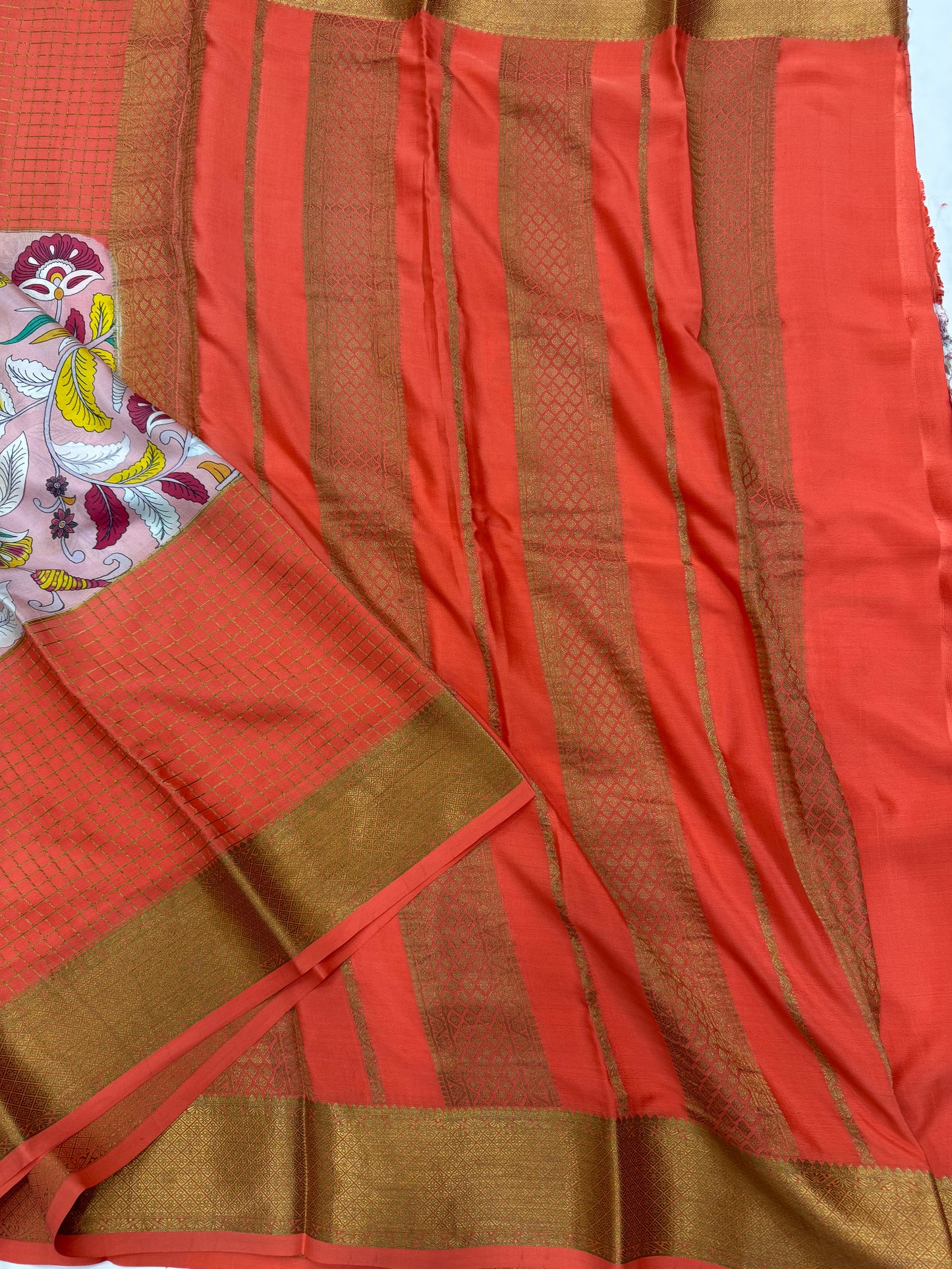 Digital Print Half & Half Mysore SilkSaree