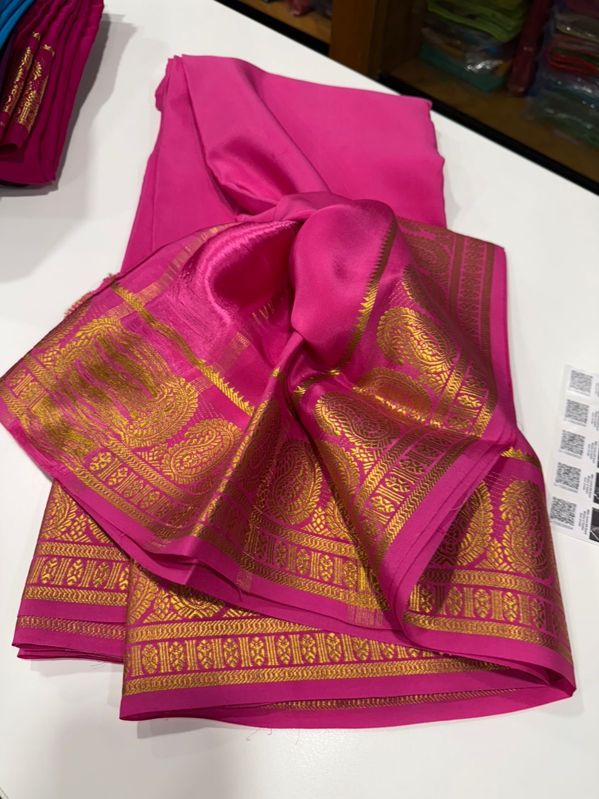 Mysore silk saree Mango border