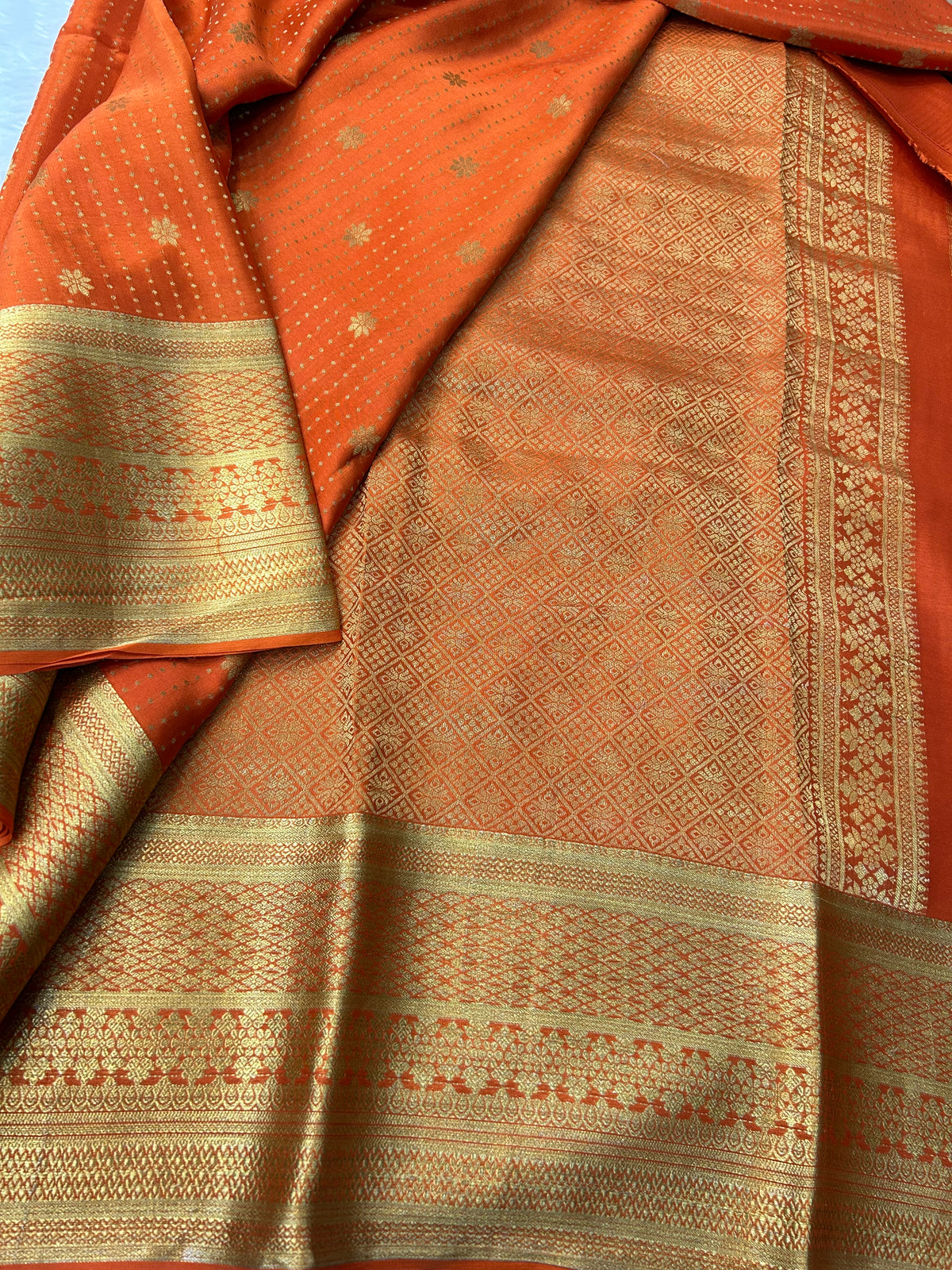 Mysore silk floral Butta