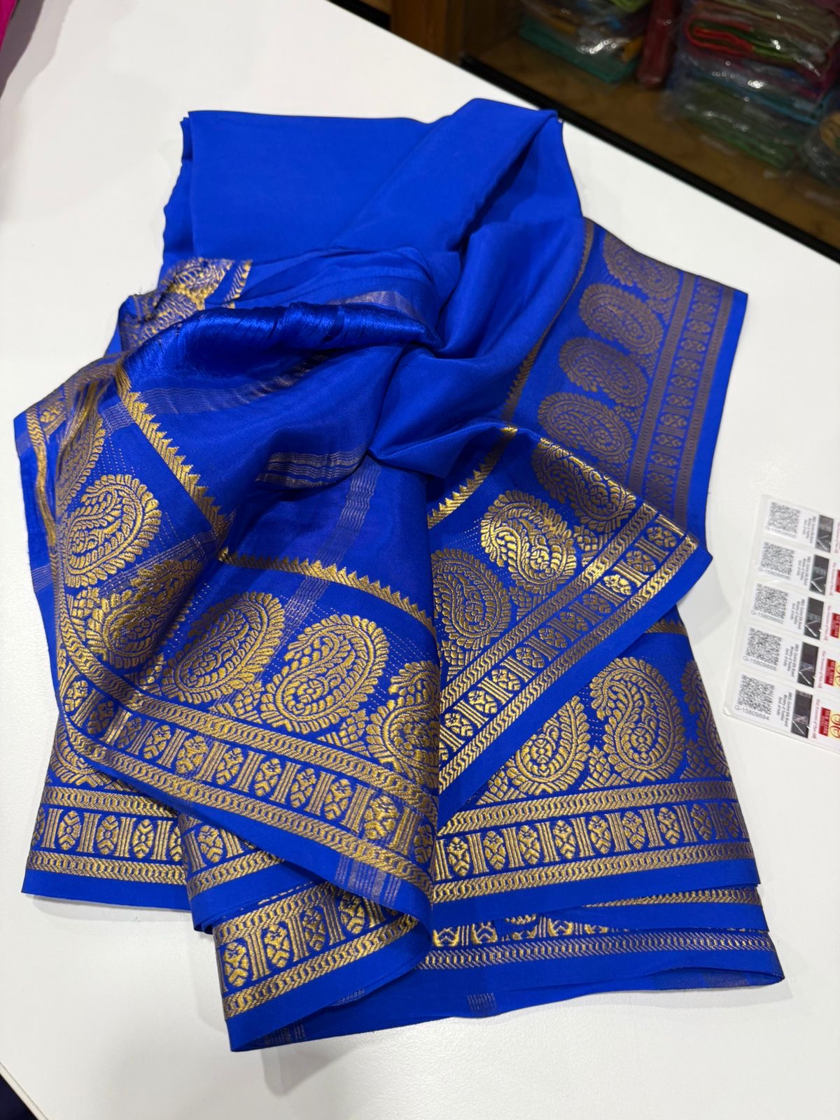 Mysore silk saree Mango border