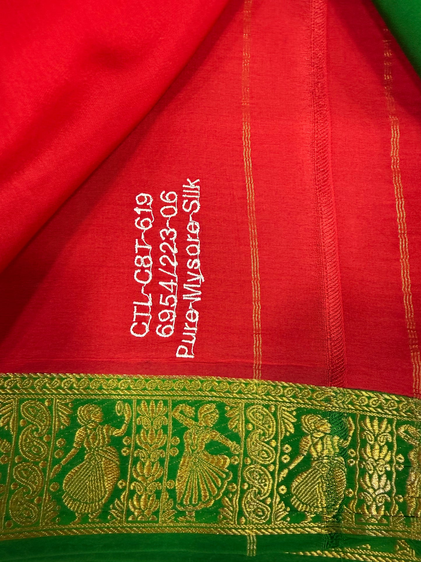 Gold lace sarees