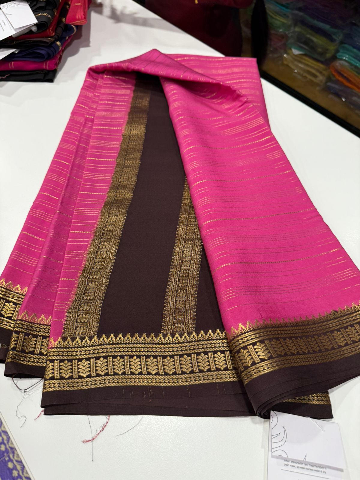 Pure Zari Mysore silk saree