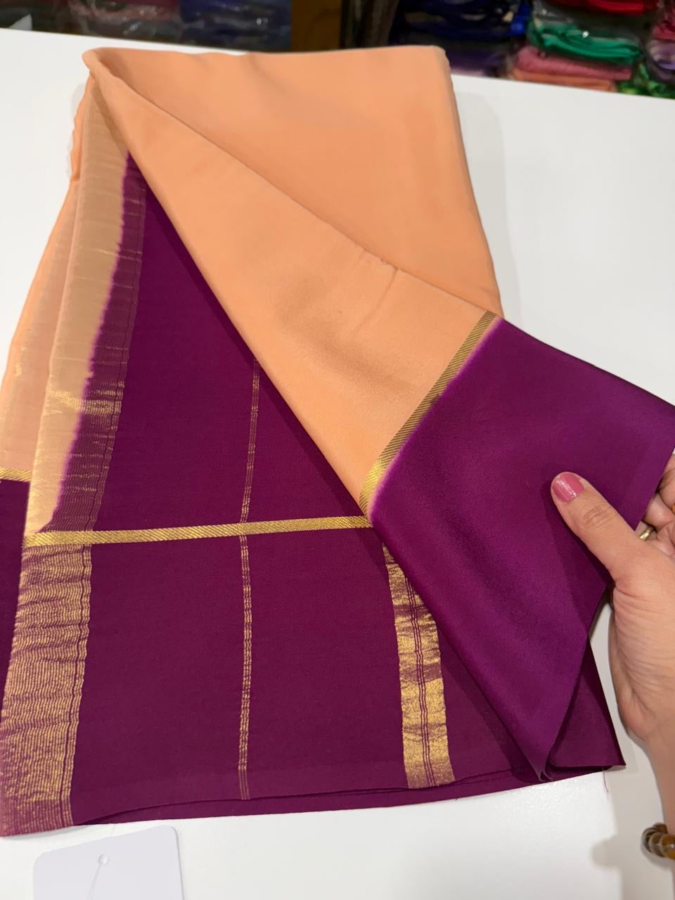 Pure Zari Mysore silk saree