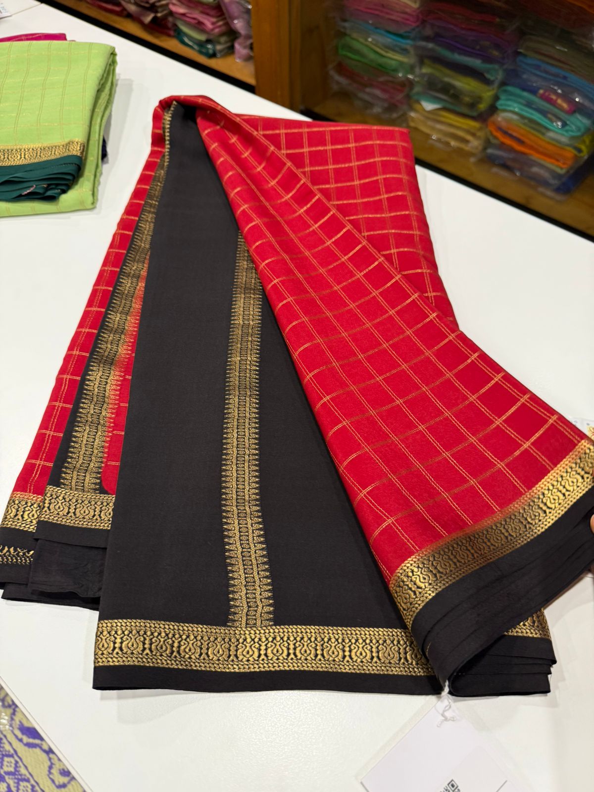 Pure Zari Mysore silk saree
