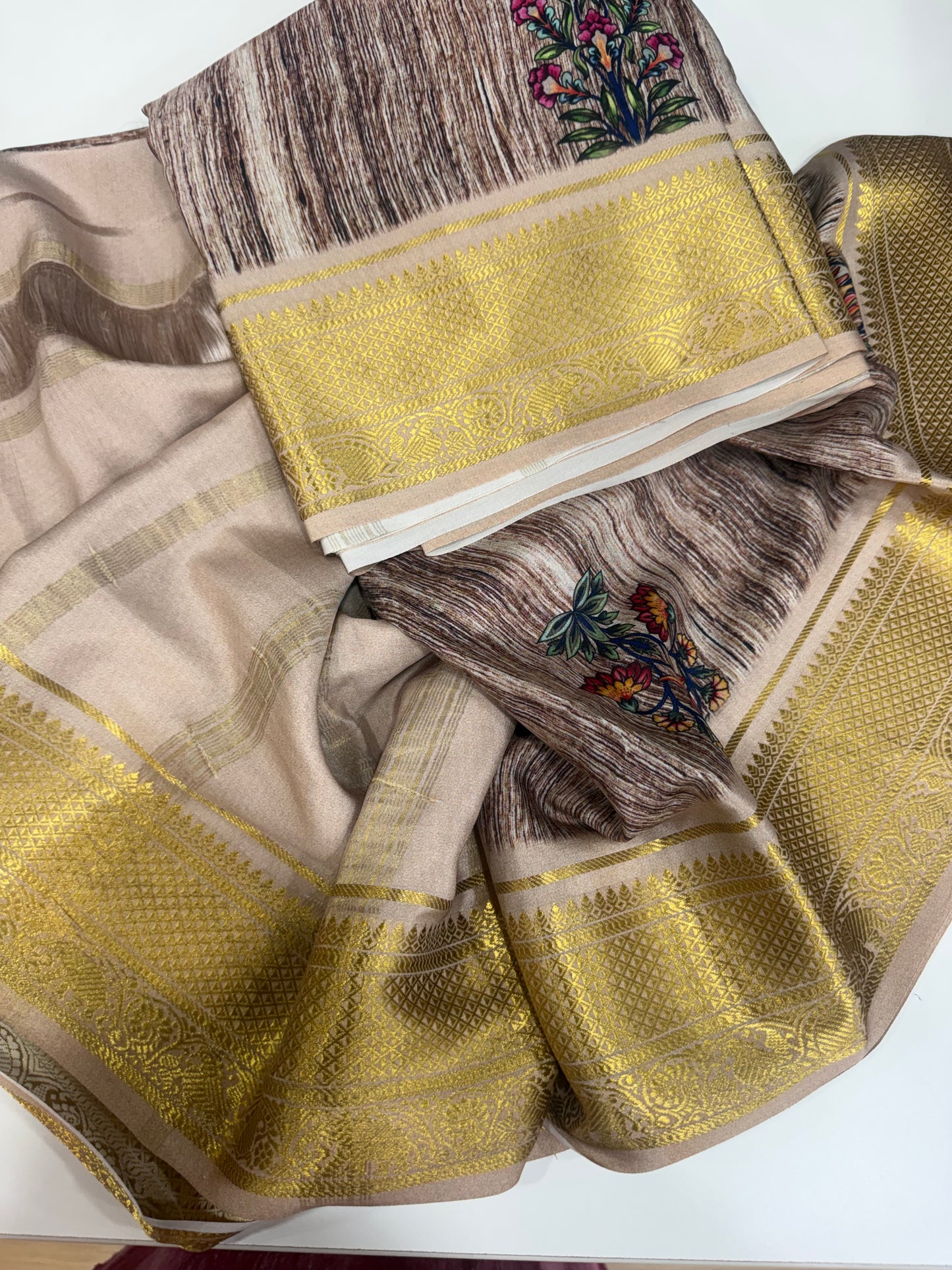 Digital print Mysore silk
