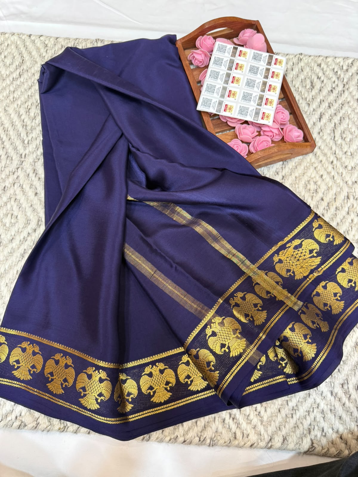 Mysore silk sarees self pattern