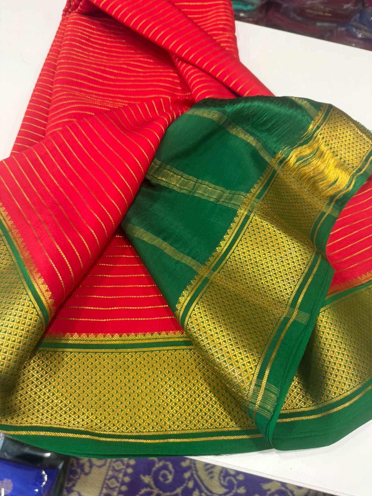 Salari pattern Mysore silk Saress