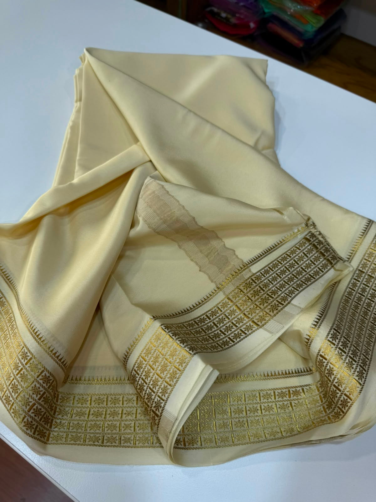 Mysore silk sarees self pattern