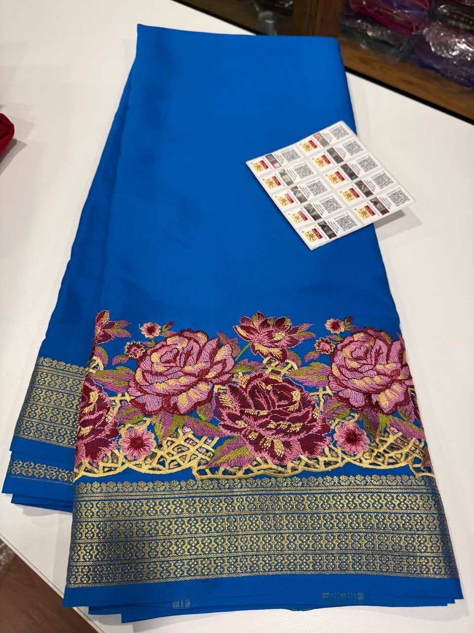❤️ Embroidery n Cutwork Mysore silk sarees ❤️