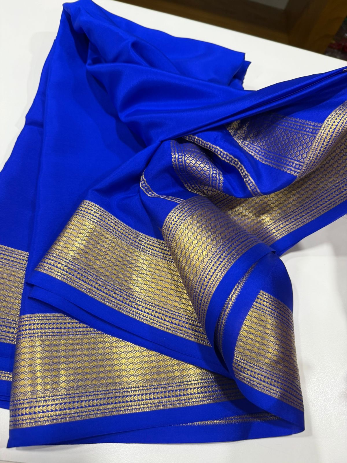 Self Pattern with rich pallu with beautiful border
