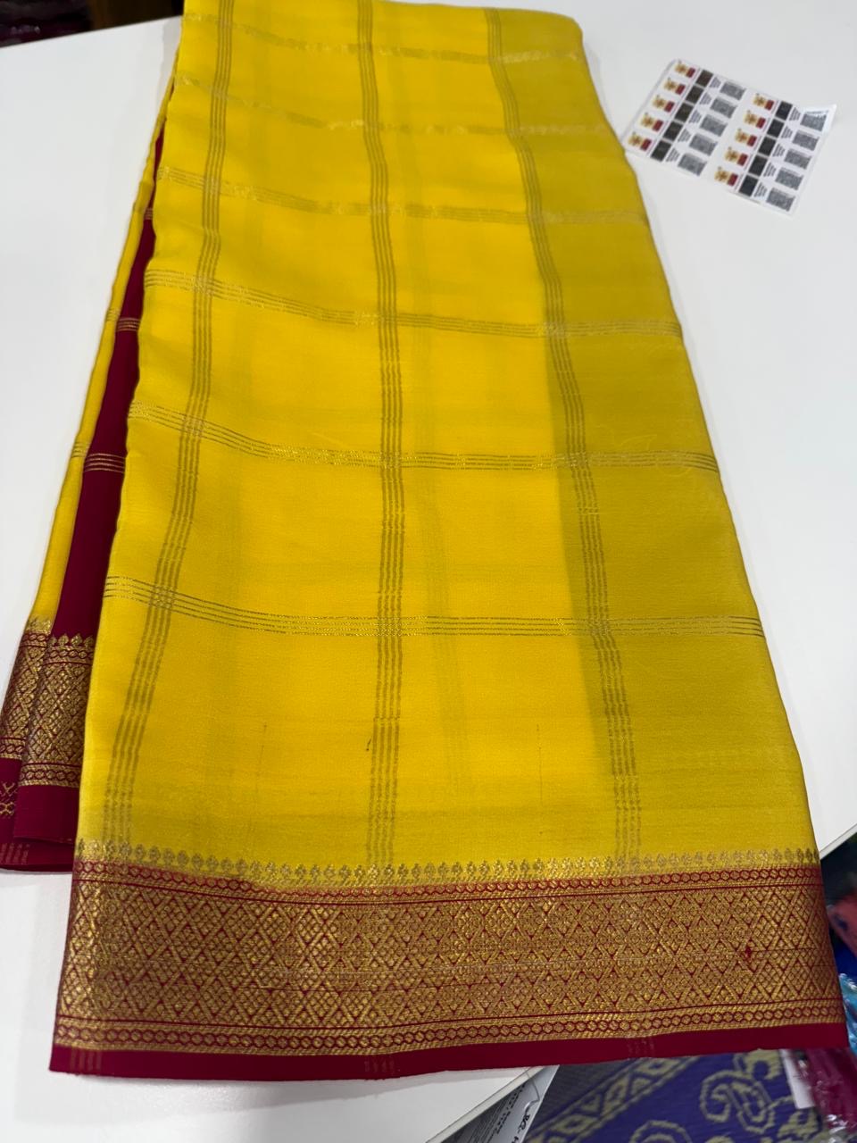 ❤️Traditional border in gold lace Zari Mysore silk sarees ❤️