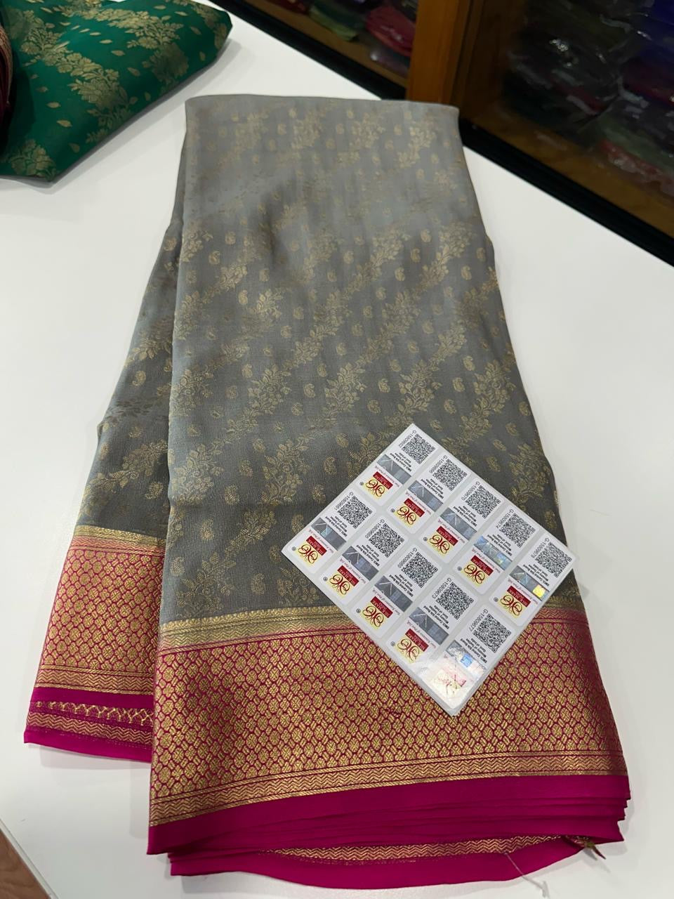 Brocade Mysore silk saree