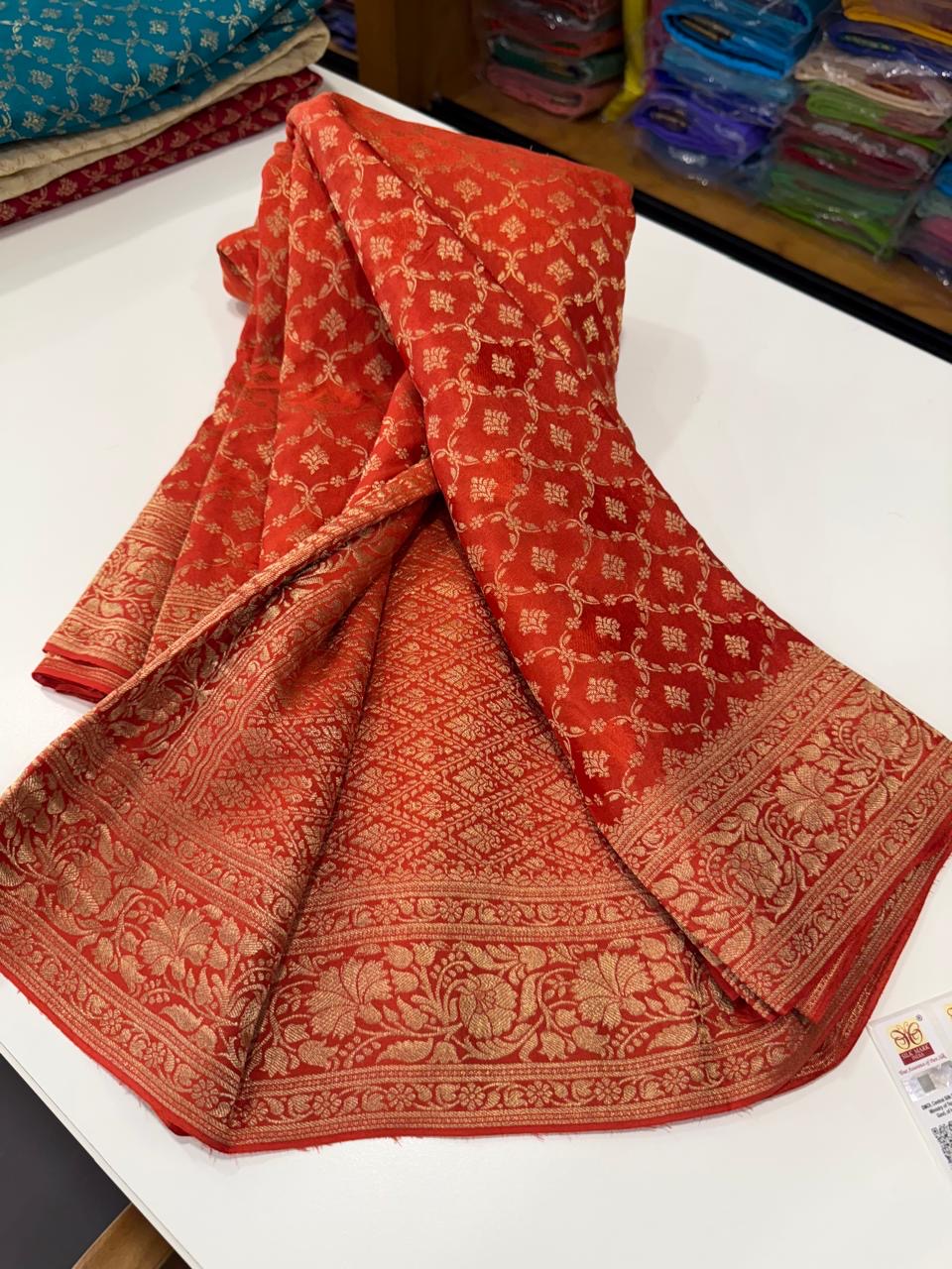Mysore silk brocade sarees