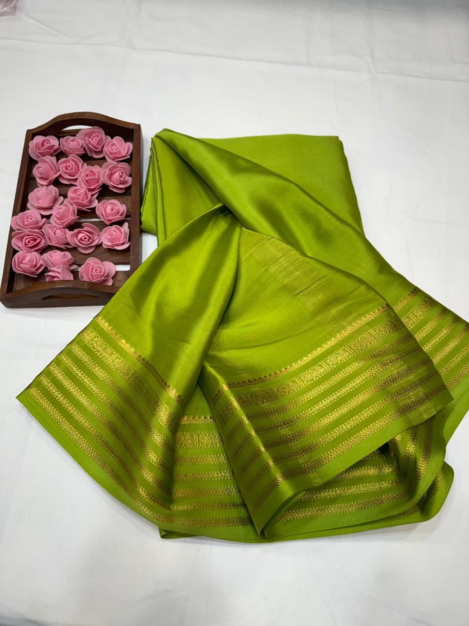 Mysore silk sarees self pattern